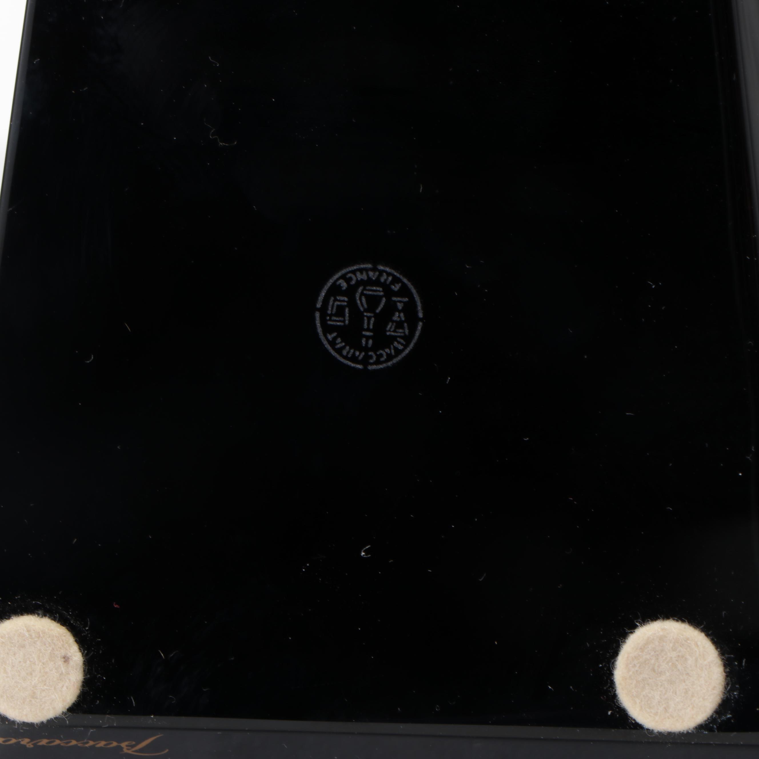 Baccarat "Julia" Black Crystal Vase