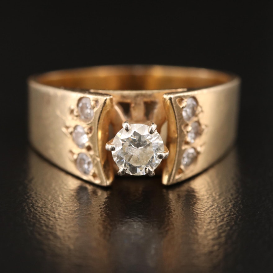 14K Diamond Ring