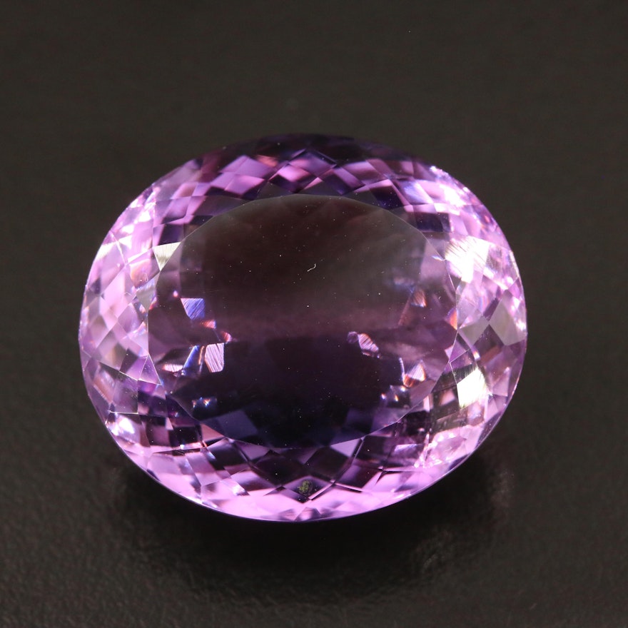 Loose 57.40 CT Oval Faceted Amethyst