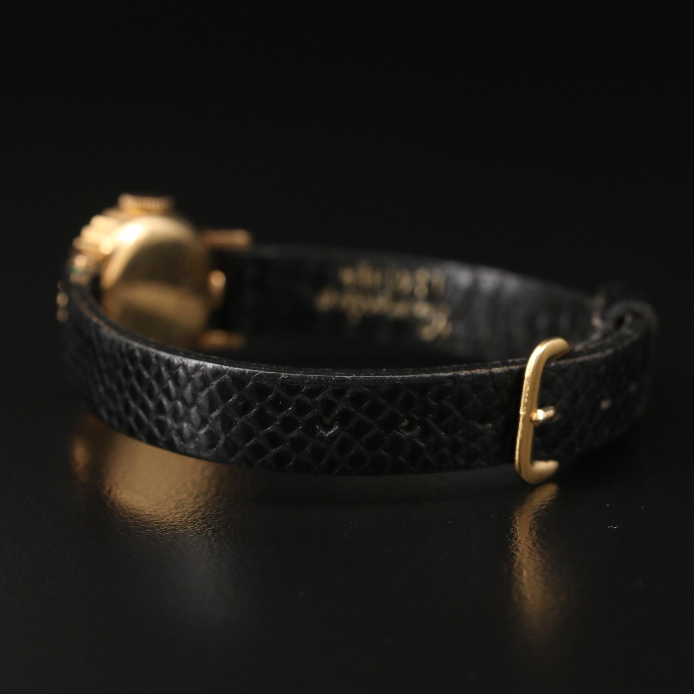 1956 Rolex Orchid 18K Yellow Gold Stem Wind Watch