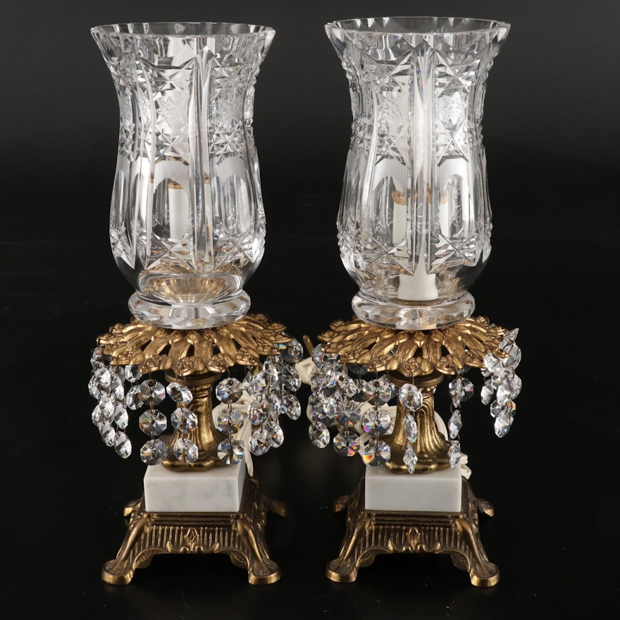 Hollywood Regency Style Boudoir Lamps, Mid-20th Century