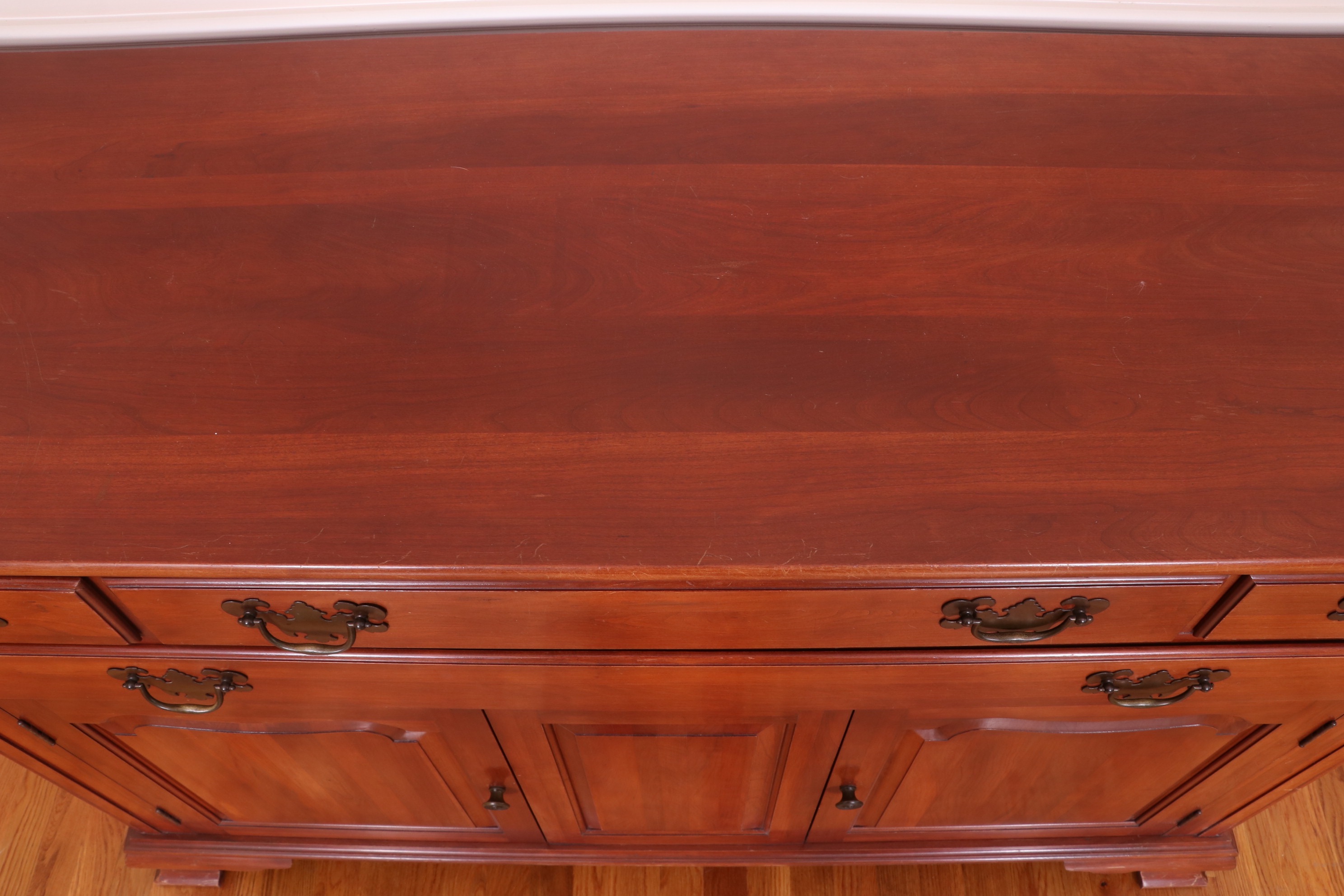 Willett Wildwood Cherry Chippendale Style Buffet, Mid-20th Century