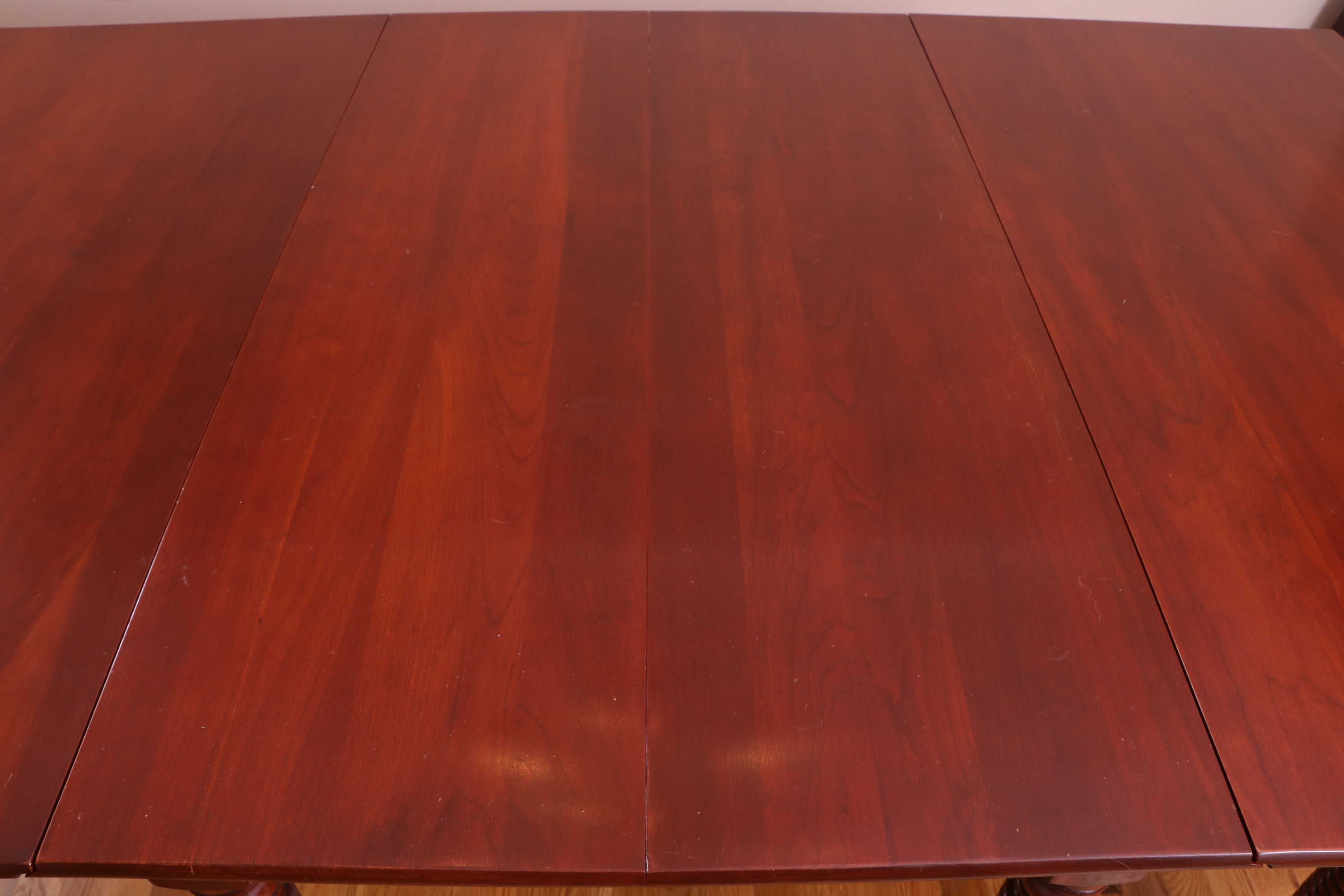 Willett "Wildwood" Cherry Barley Twist Gate-Leg Dining Table with Chairs