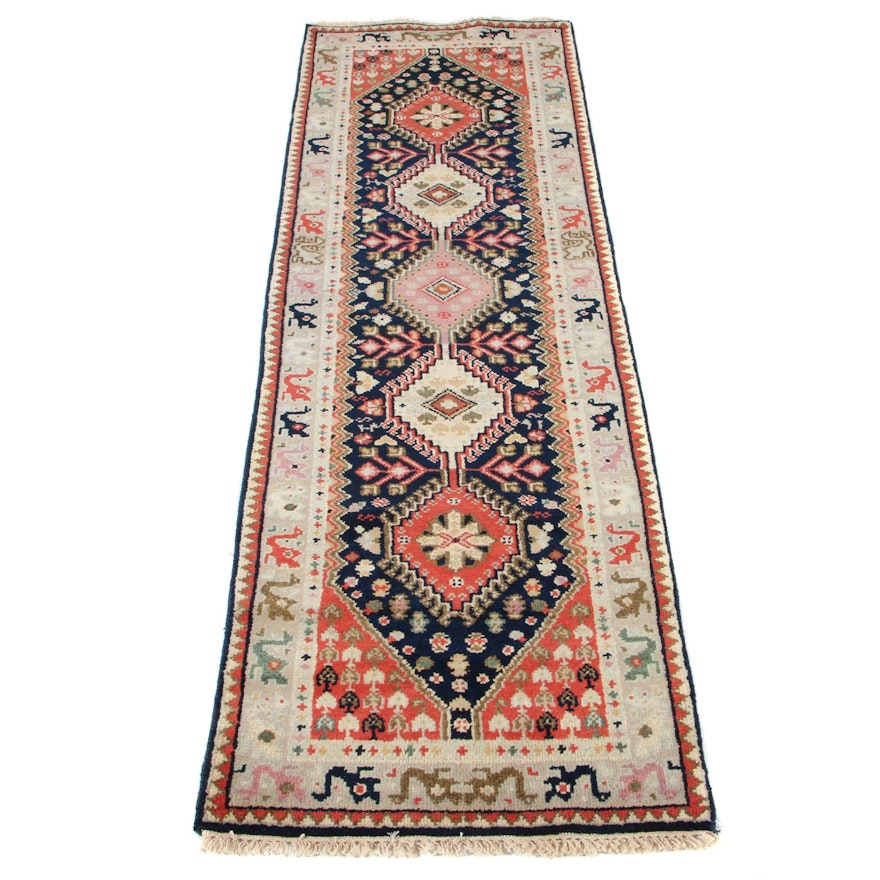 2'6 x 8'1 Hand-Knotted Persian Gabbeh Runner