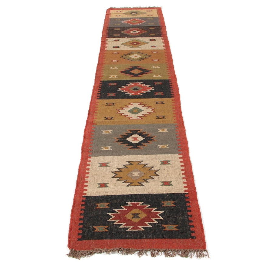 2'6 x 12'6 Handwoven Swedish Kilim Runner