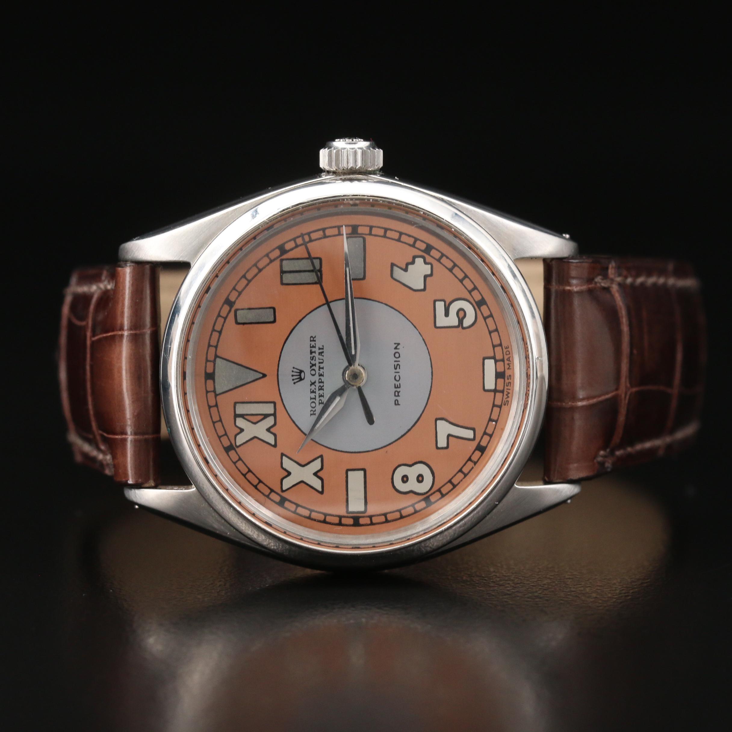 1963 Rolex Air-King 5500 Custom California Dial Stainless Steel Watch