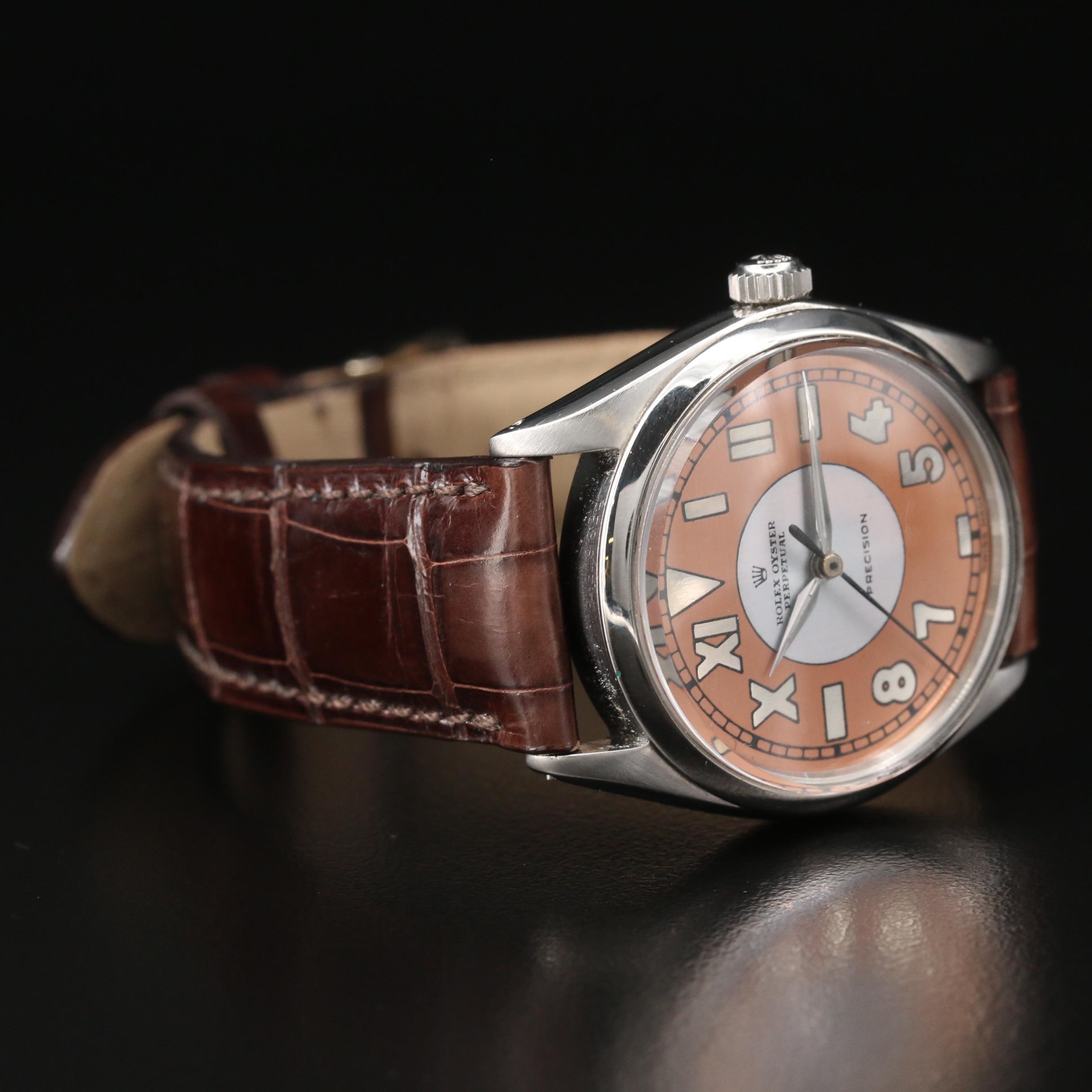 1963 Rolex Air-King 5500 Custom California Dial Stainless Steel Watch