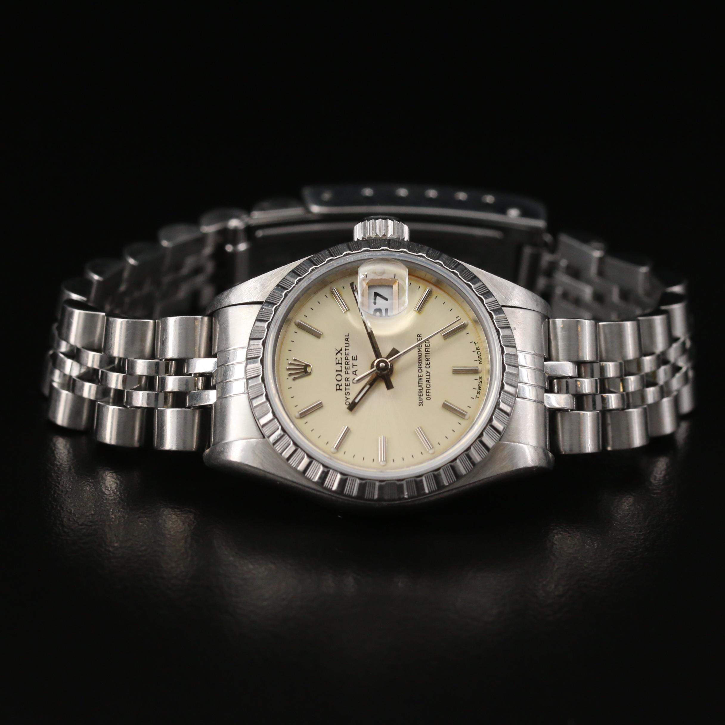 1996 Rolex Date Stainless Steel Automatic Watch