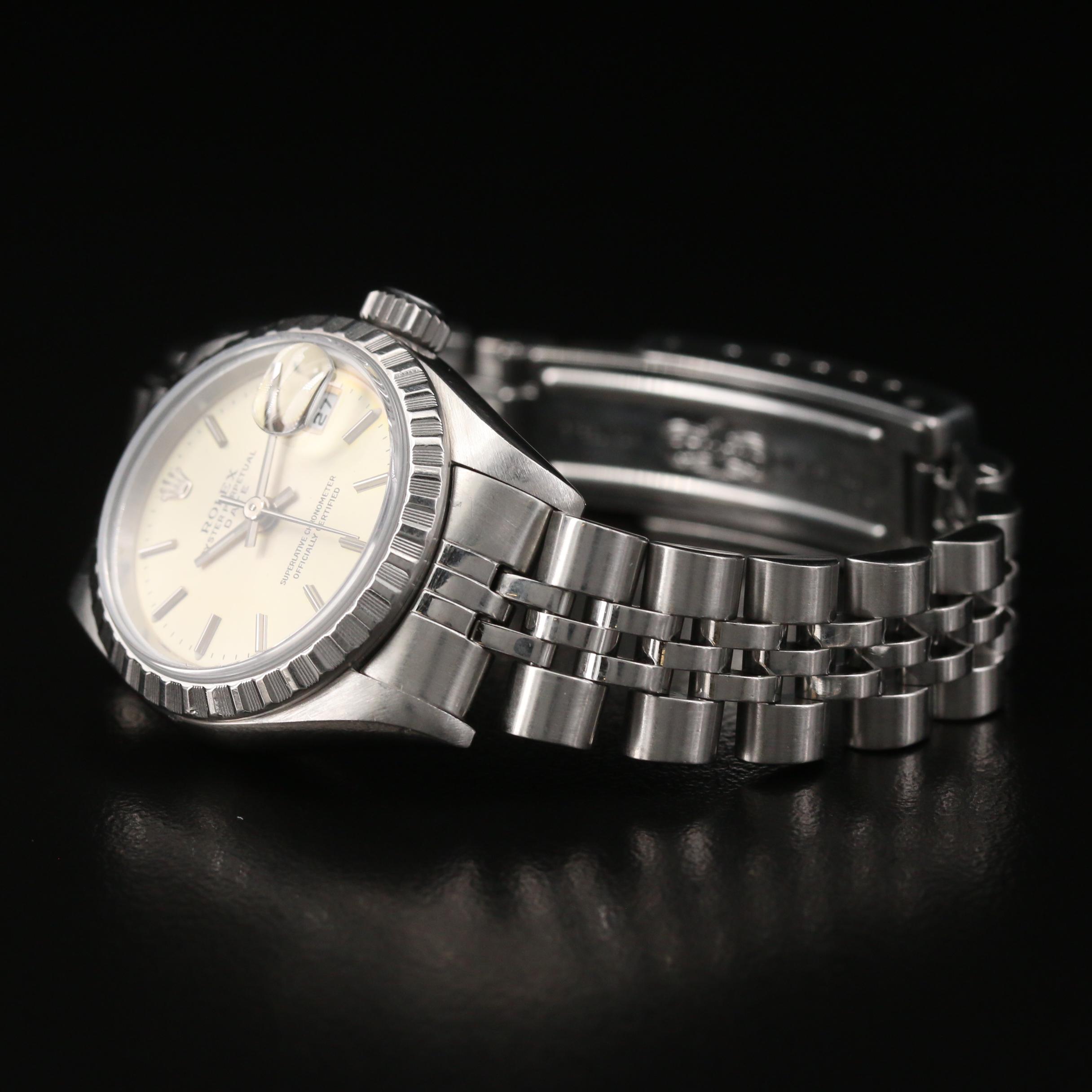 1996 Rolex Date Stainless Steel Automatic Watch