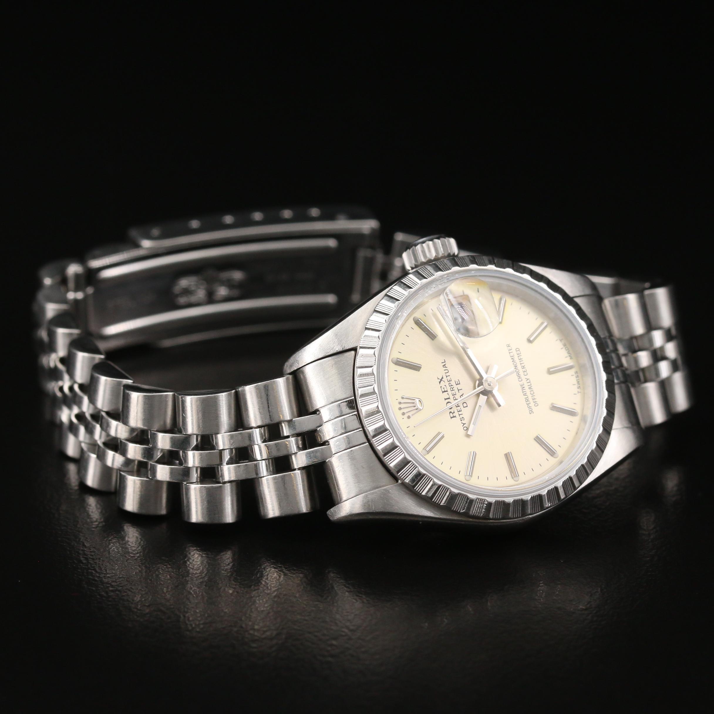 1996 Rolex Date Stainless Steel Automatic Watch