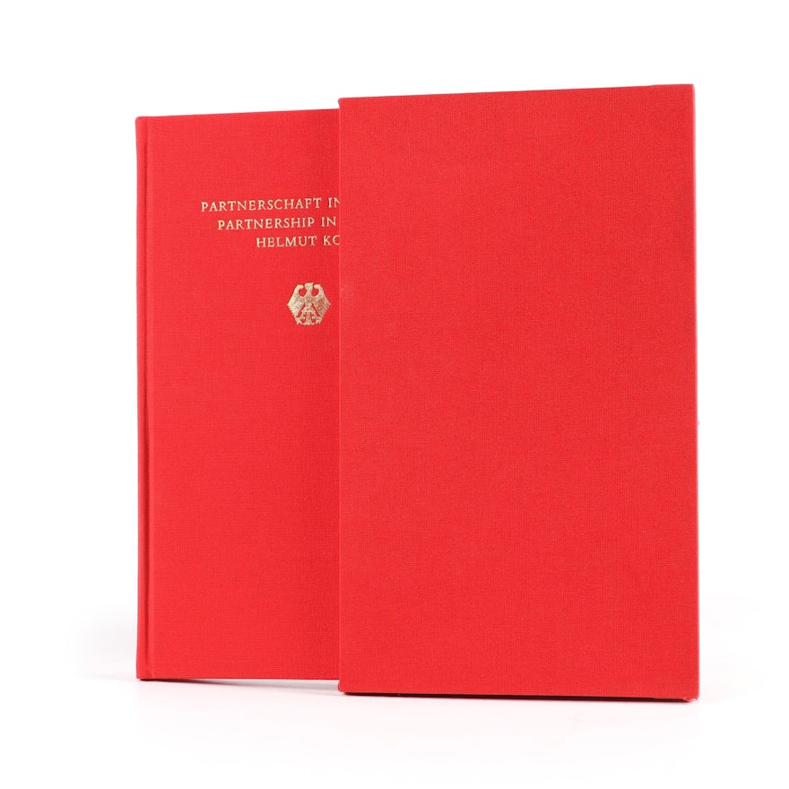 Helmut Kohl First Edition "Partnerschaft in Freiheit / Partnership in Liberty"