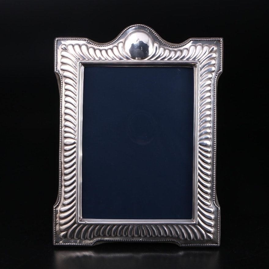 R. Carr of Sheffield, England Sterling Silver Easel Frame, 1989