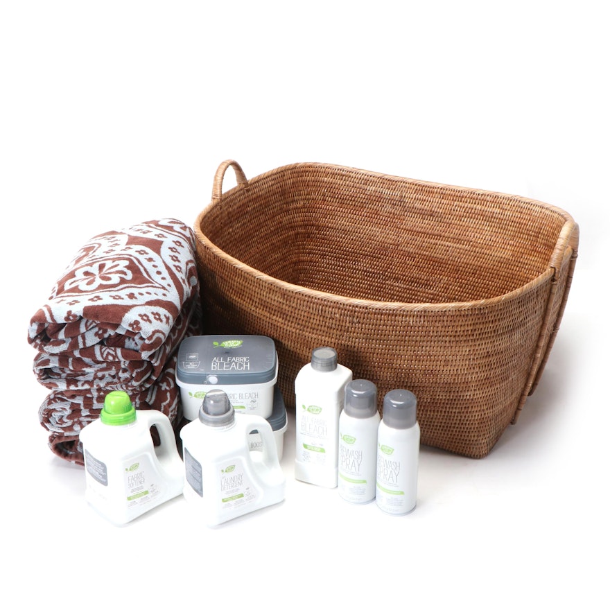 Amway "Legacy of Clean" Natural Laundry Supplies and Laundry Basket