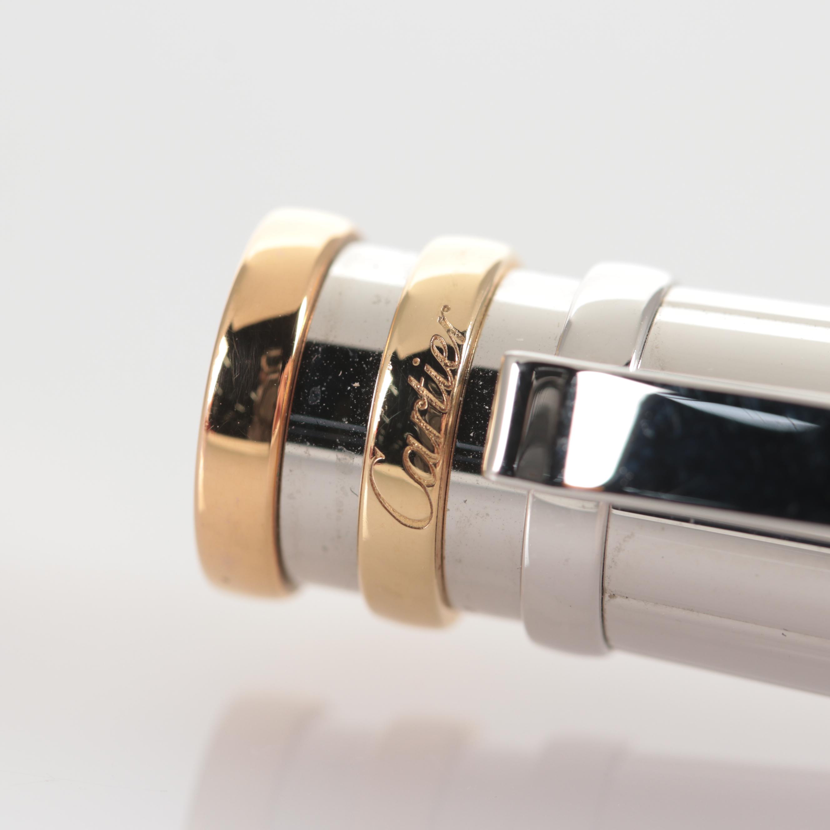 Cartier "Trinity" Screw Cap Ballpoint Pen in Original Case