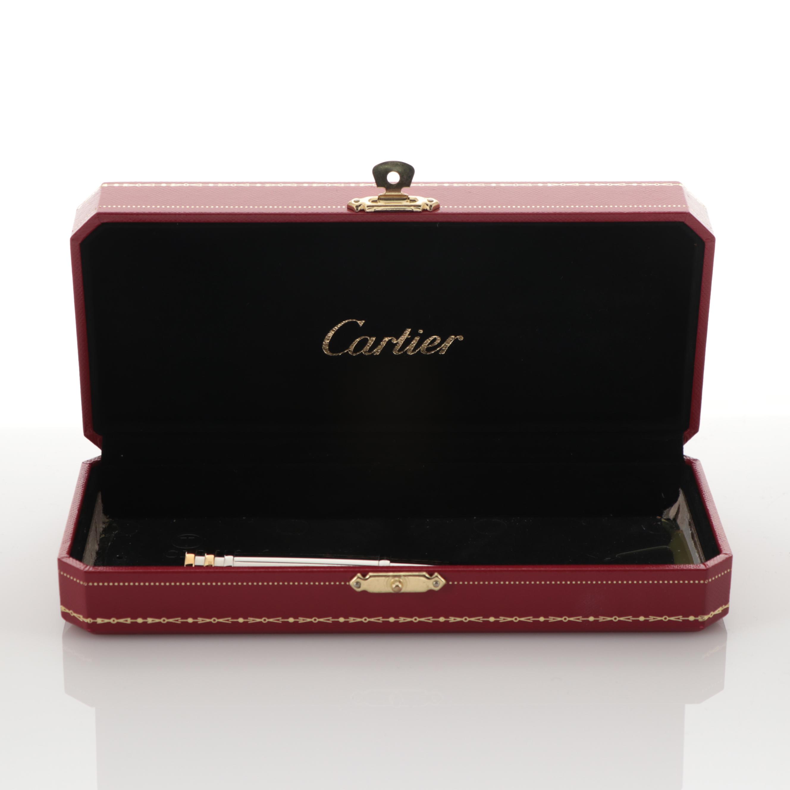 Cartier "Trinity" Screw Cap Ballpoint Pen in Original Case