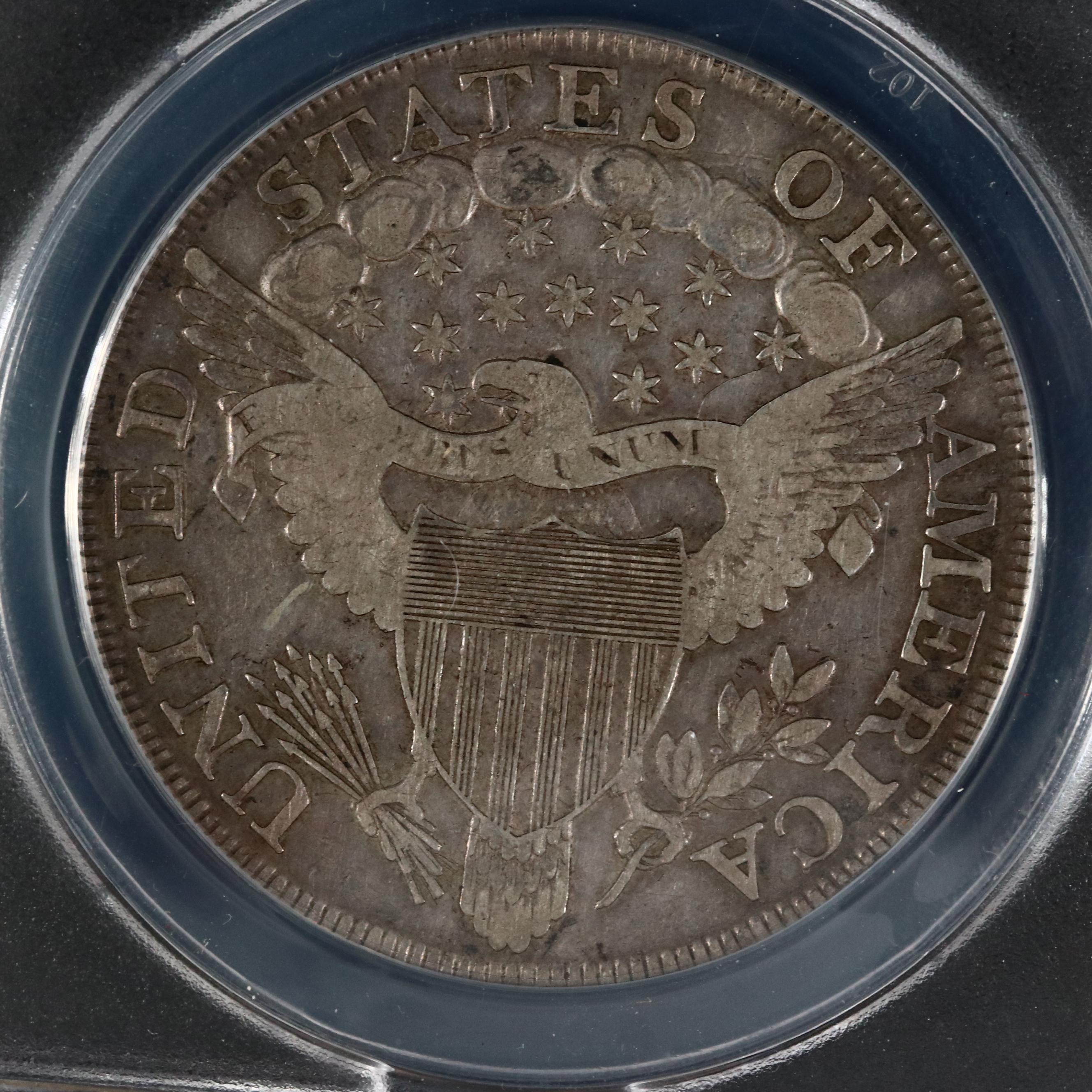 ANACS Graded F12 1801 Draped Bust Silver Dollar