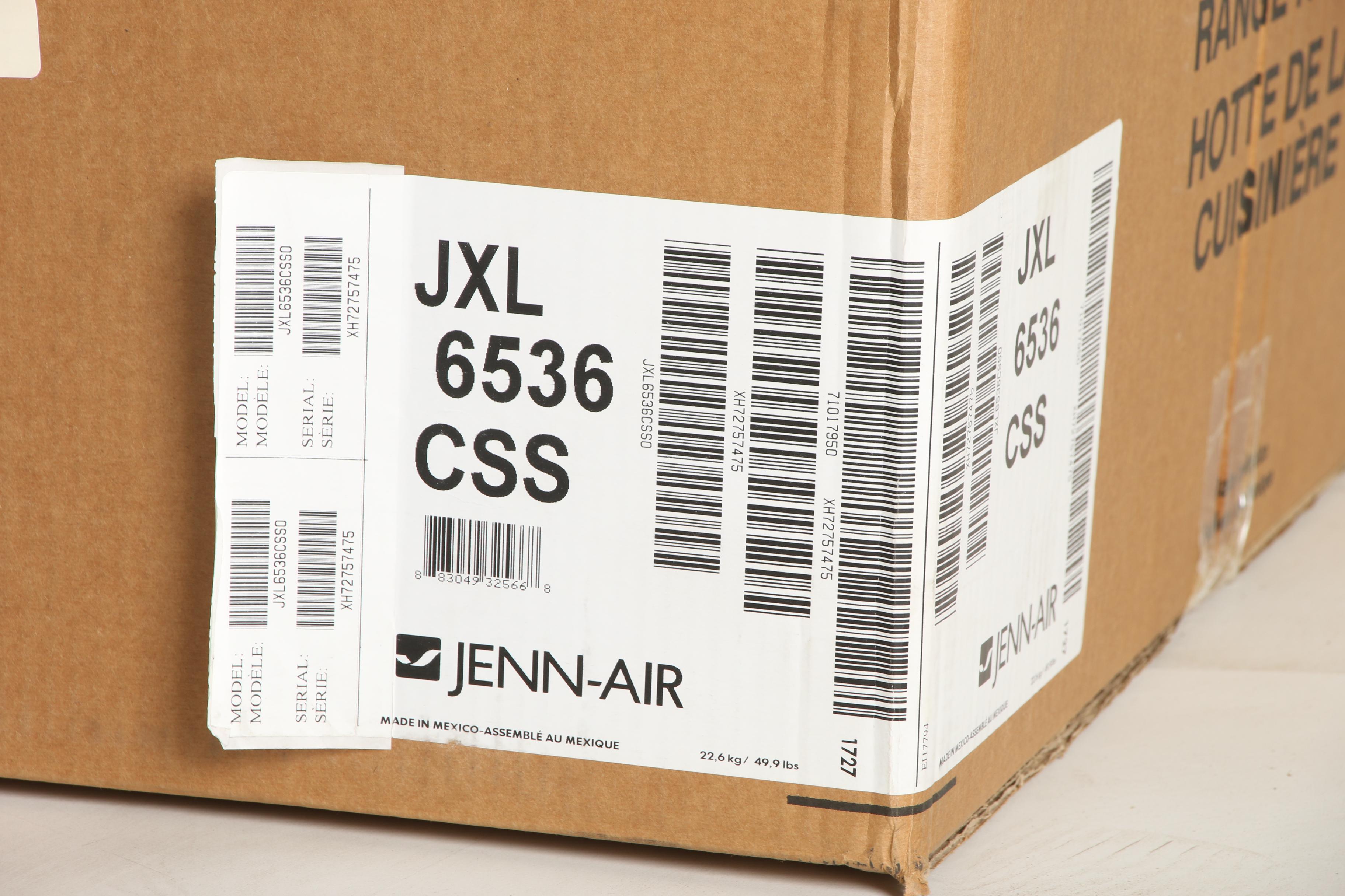 JENN-AIR Stainless Steel 36" Custom Hood Liner in Original Packaging