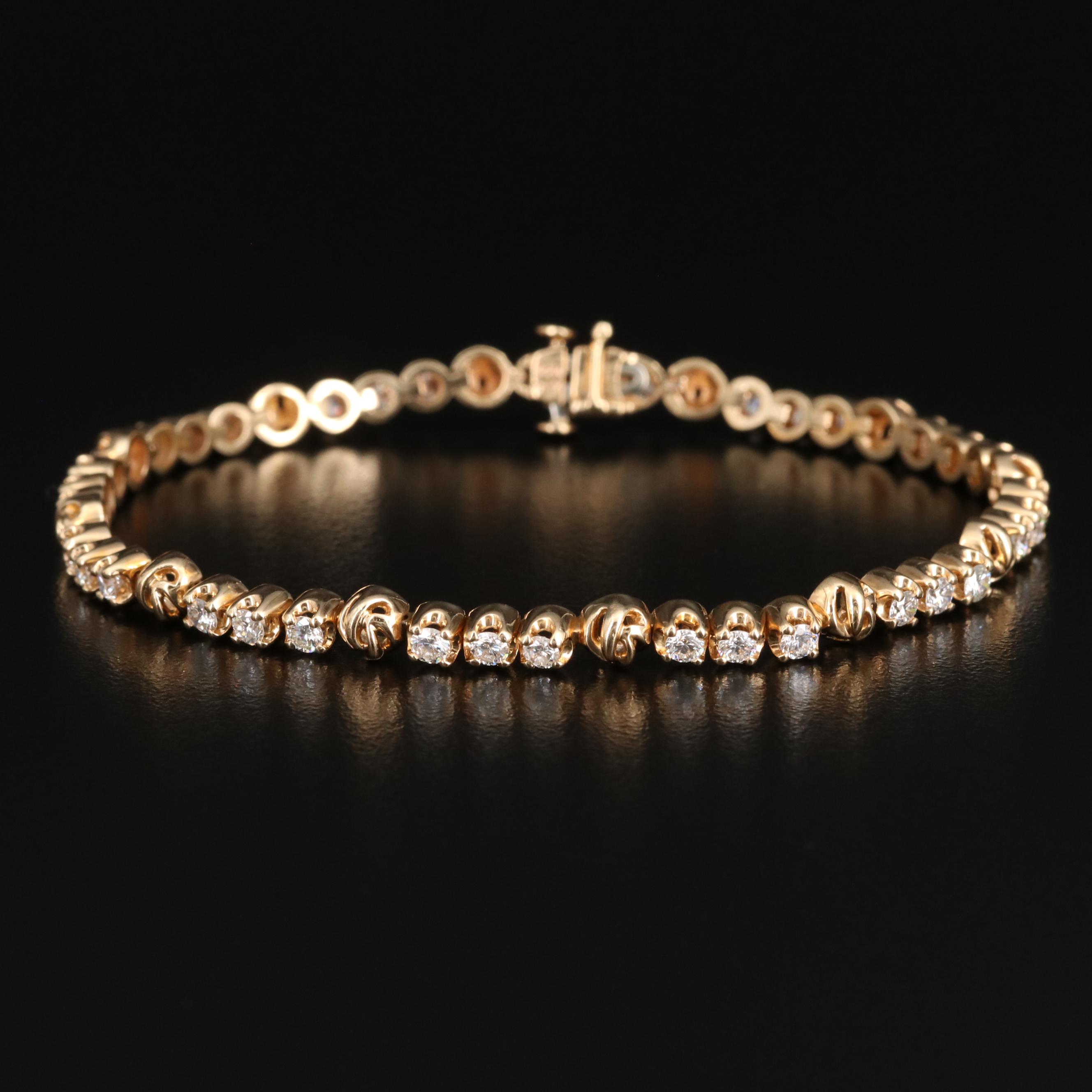 14K 2.45 CTW Diamond Bracelet
