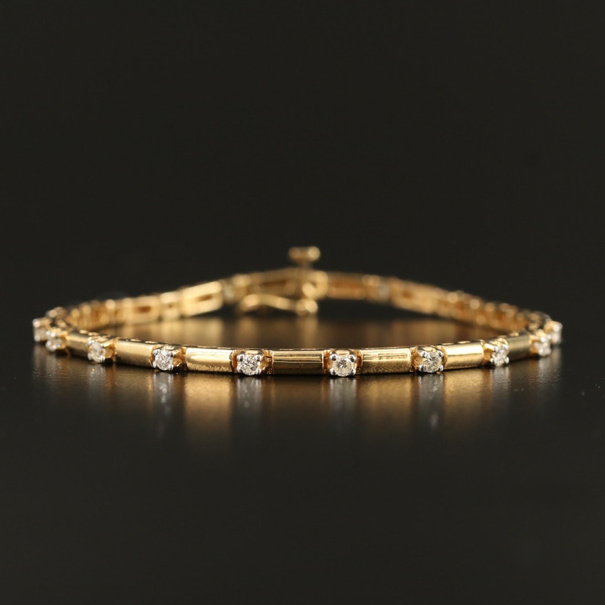 14K Diamond Bracelet