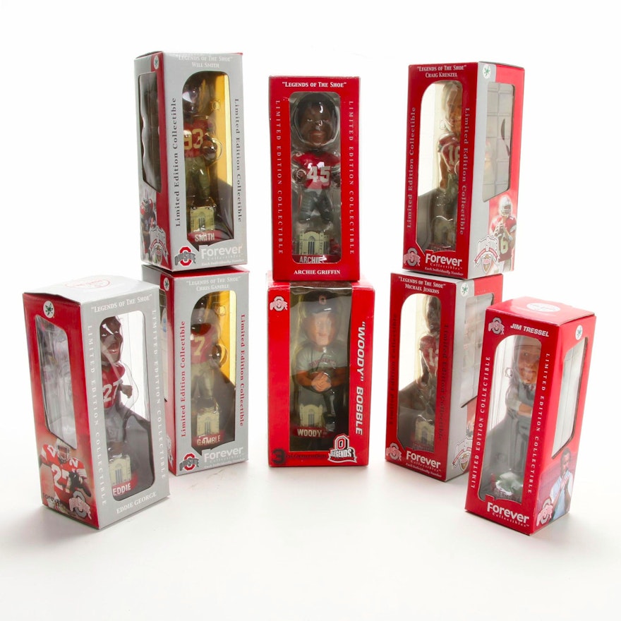 Forever Collectibles "Legends of the Shoe" Ohio State Bobble Head Figurines