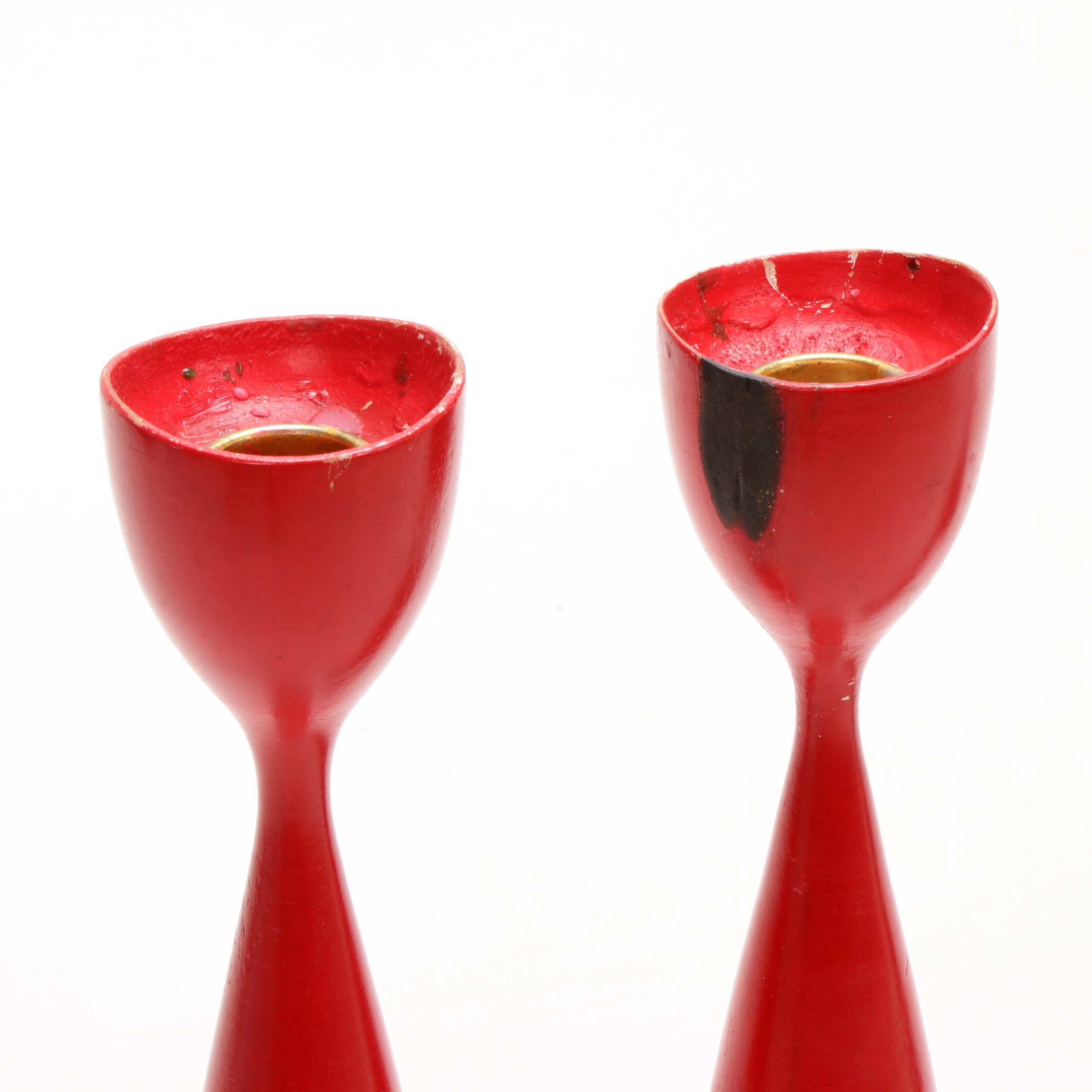 Danish Modern Candles and Candle Holders Including Dansk