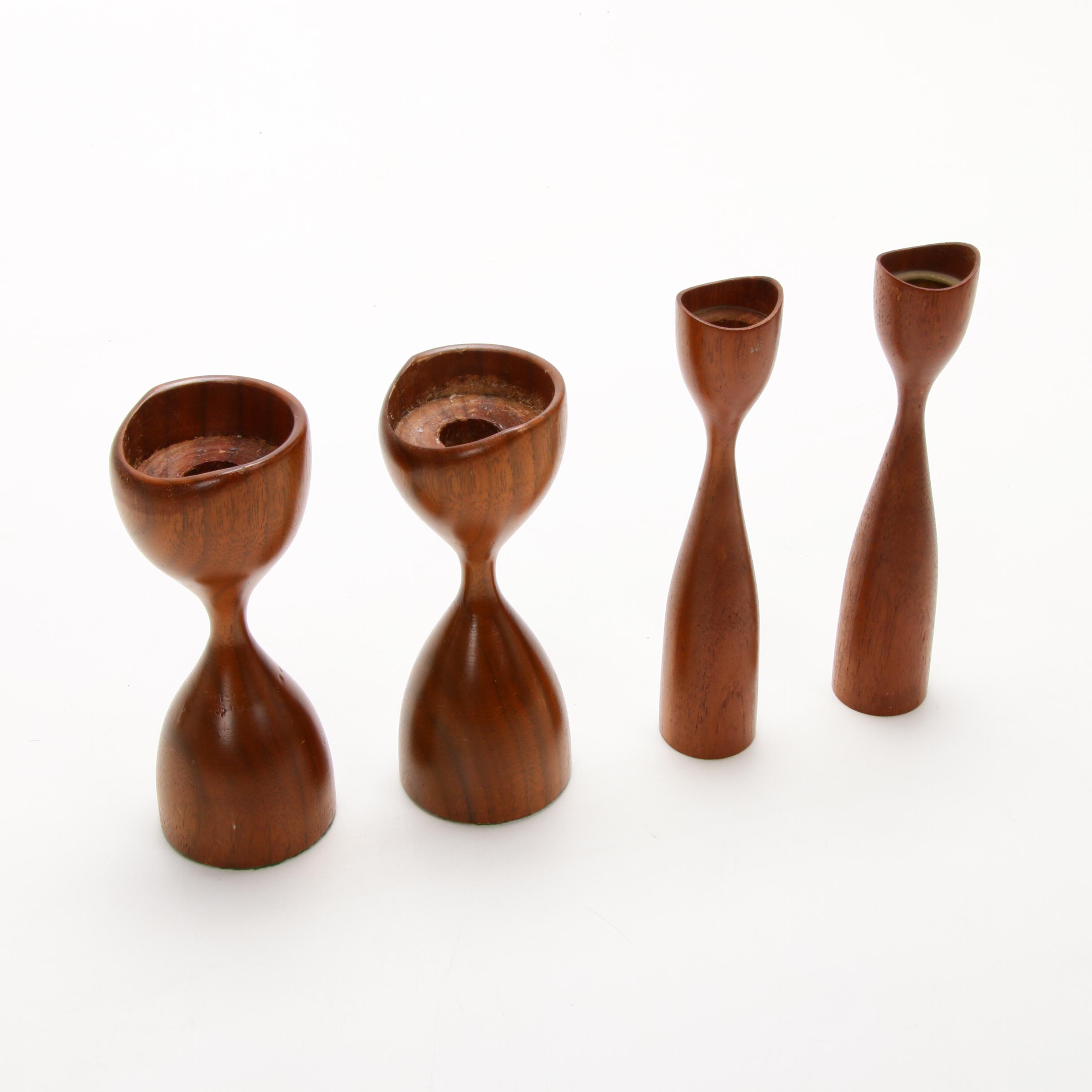 Danish Modern Candles and Candle Holders Including Dansk