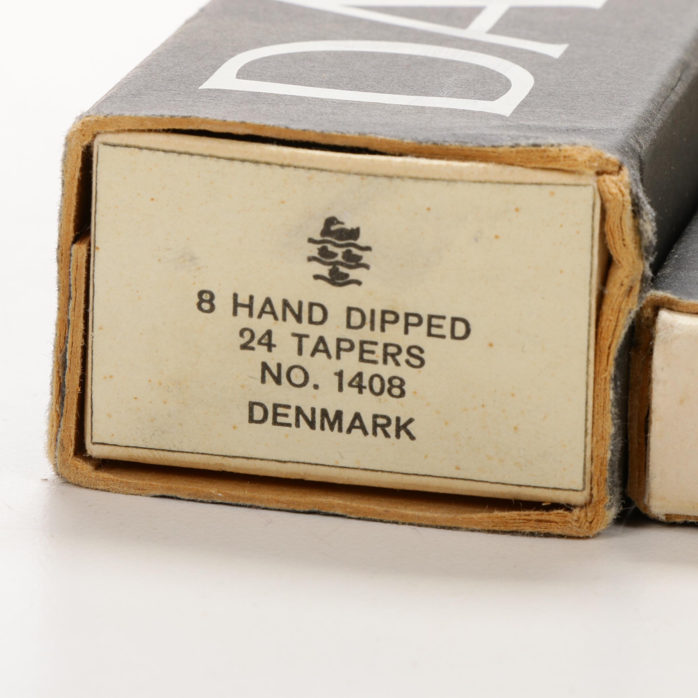 Danish Modern Candles and Candle Holders Including Dansk