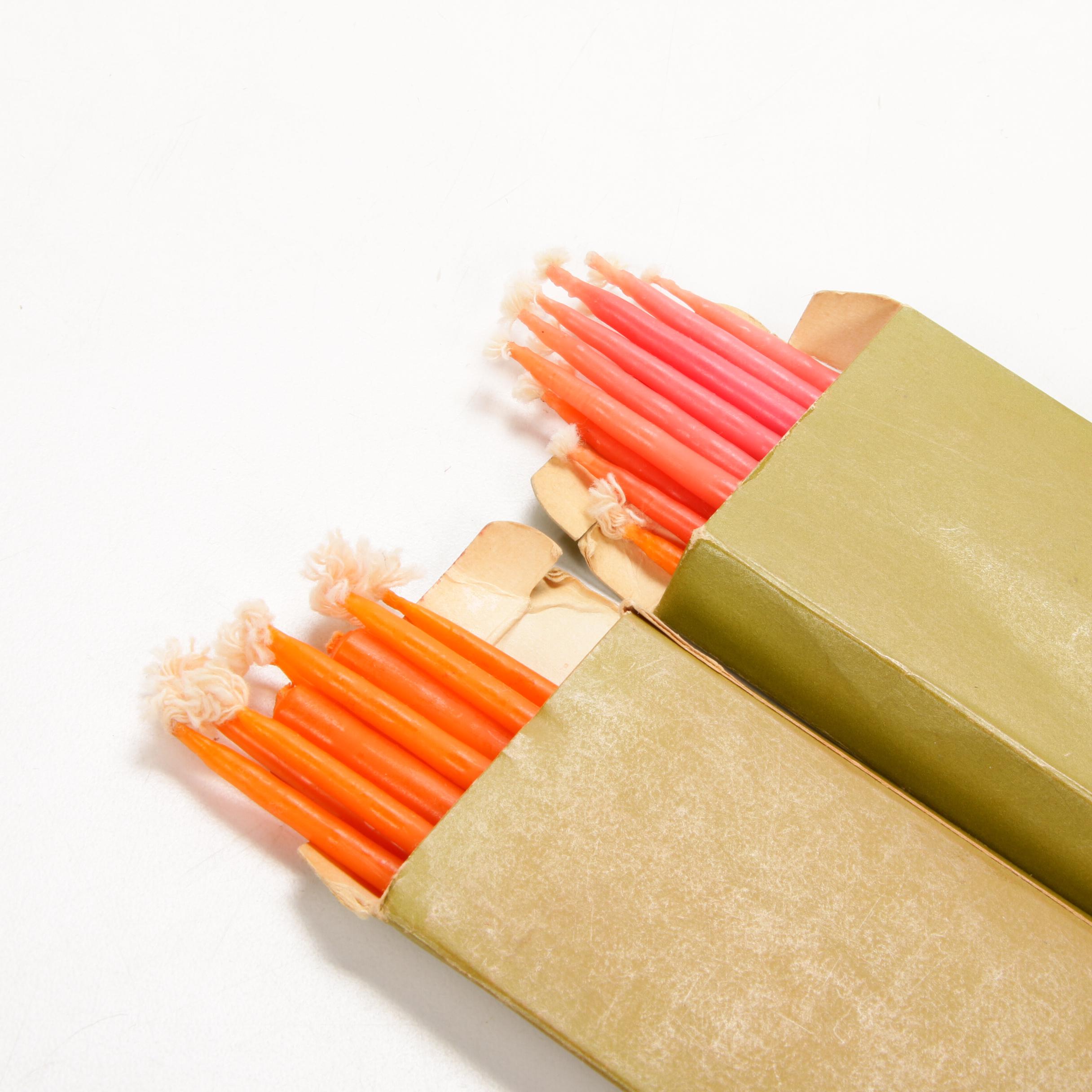 Danish Modern Candles and Candle Holders Including Dansk