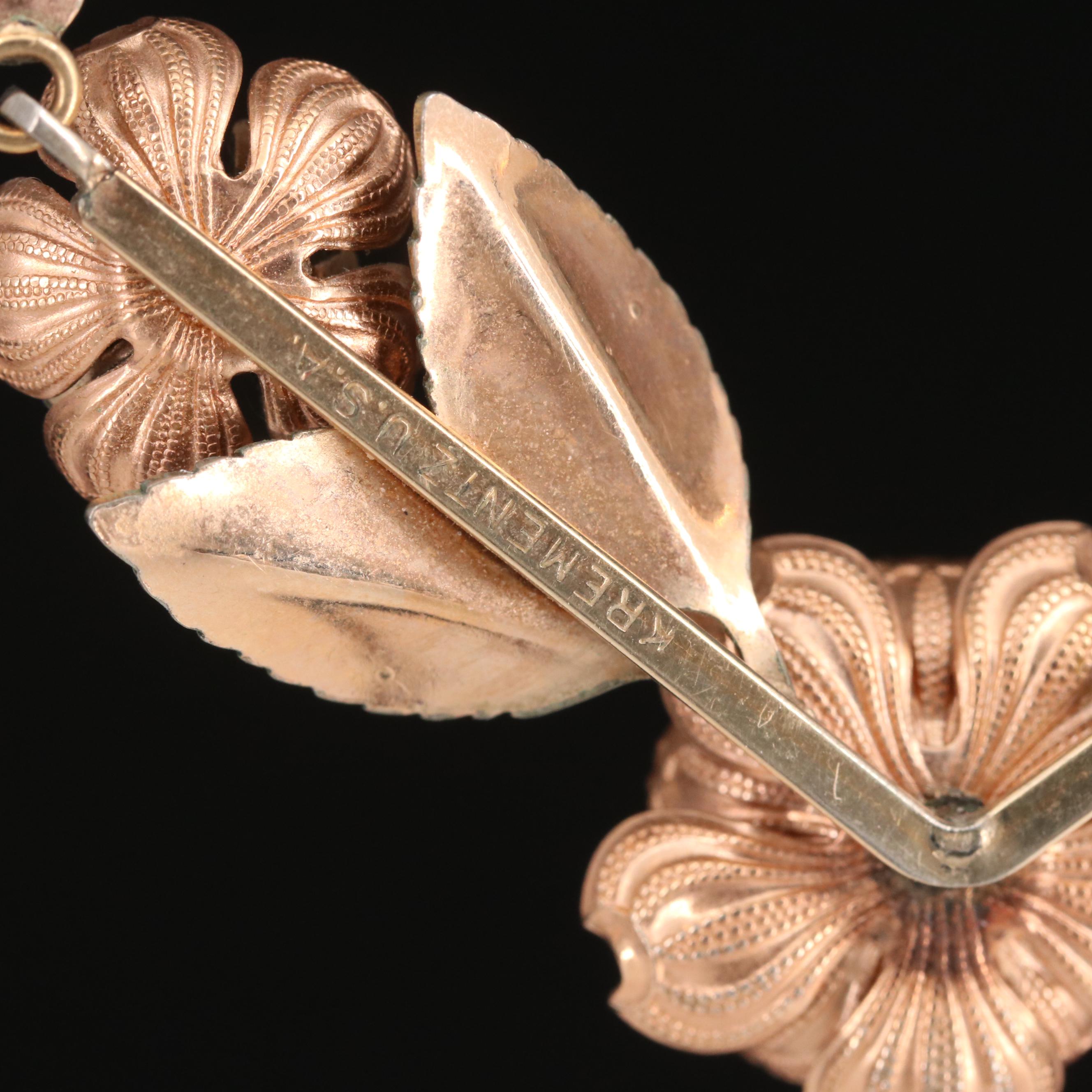 Vintage Krementz Flower Necklace