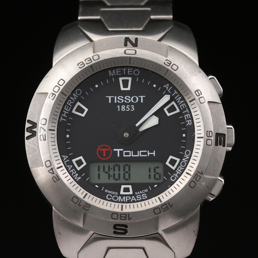 Tissot T - Touch Stainless Steel Multifunction Quartz Wristwatch