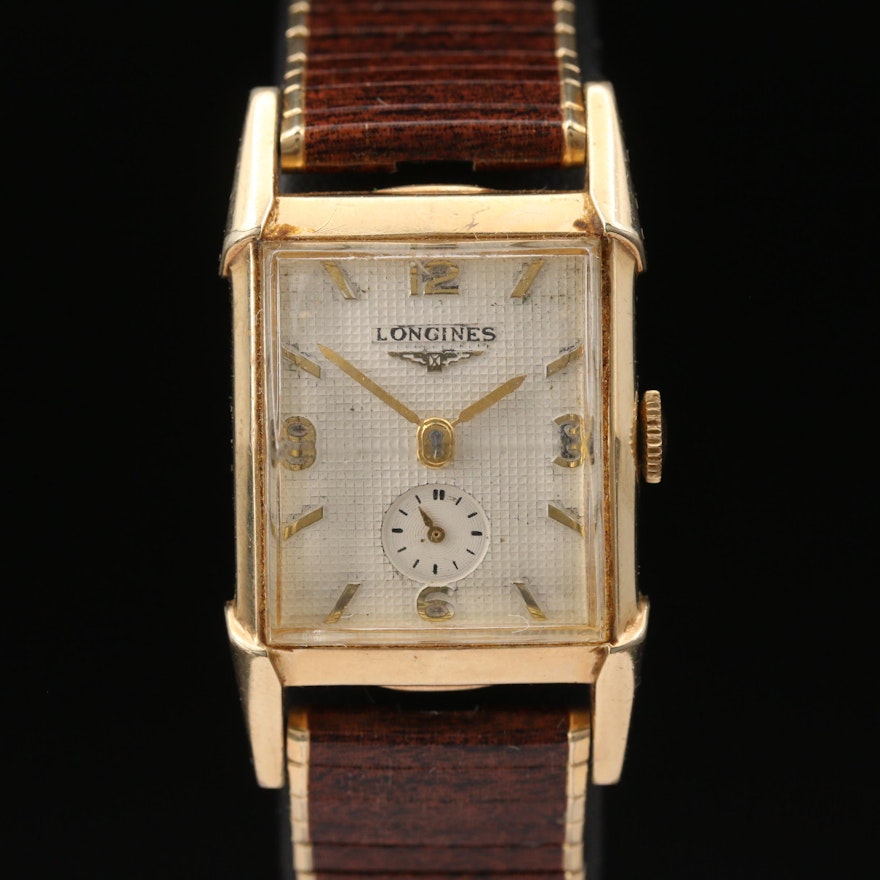 Vintage Longines 10K Gold Filled Stem Wind Wristwatch