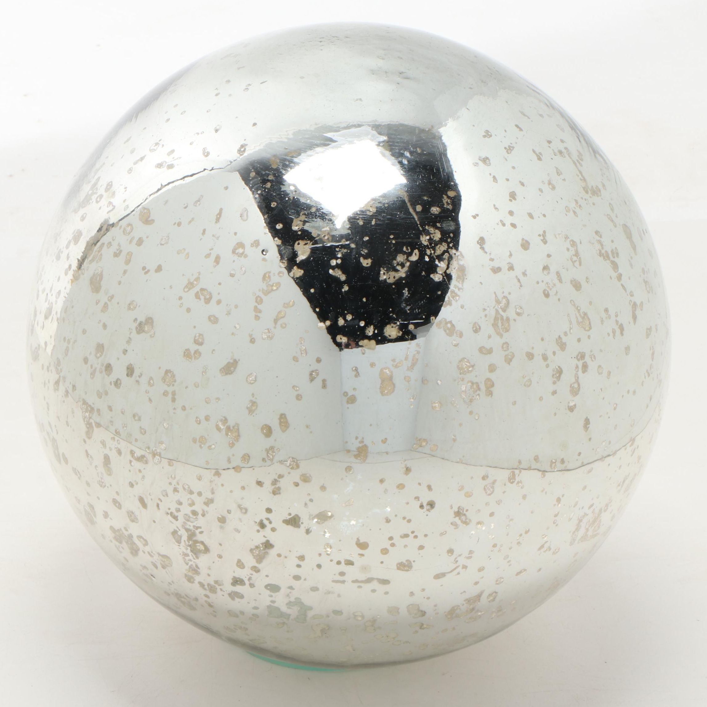 Mercury Glass Sphere, Contemporary