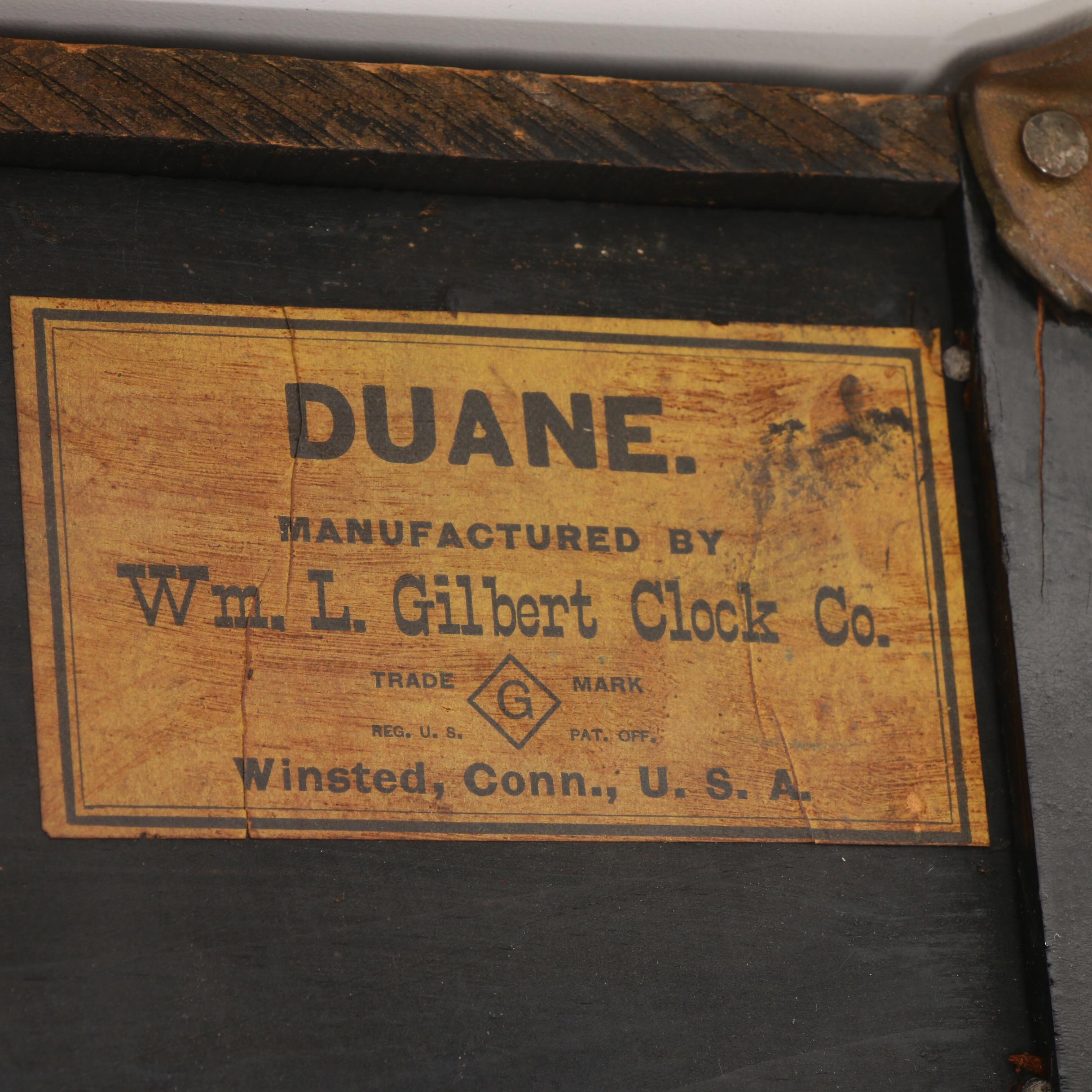 William L. Gilbert Six Column Wood Mantel Clock, 1908