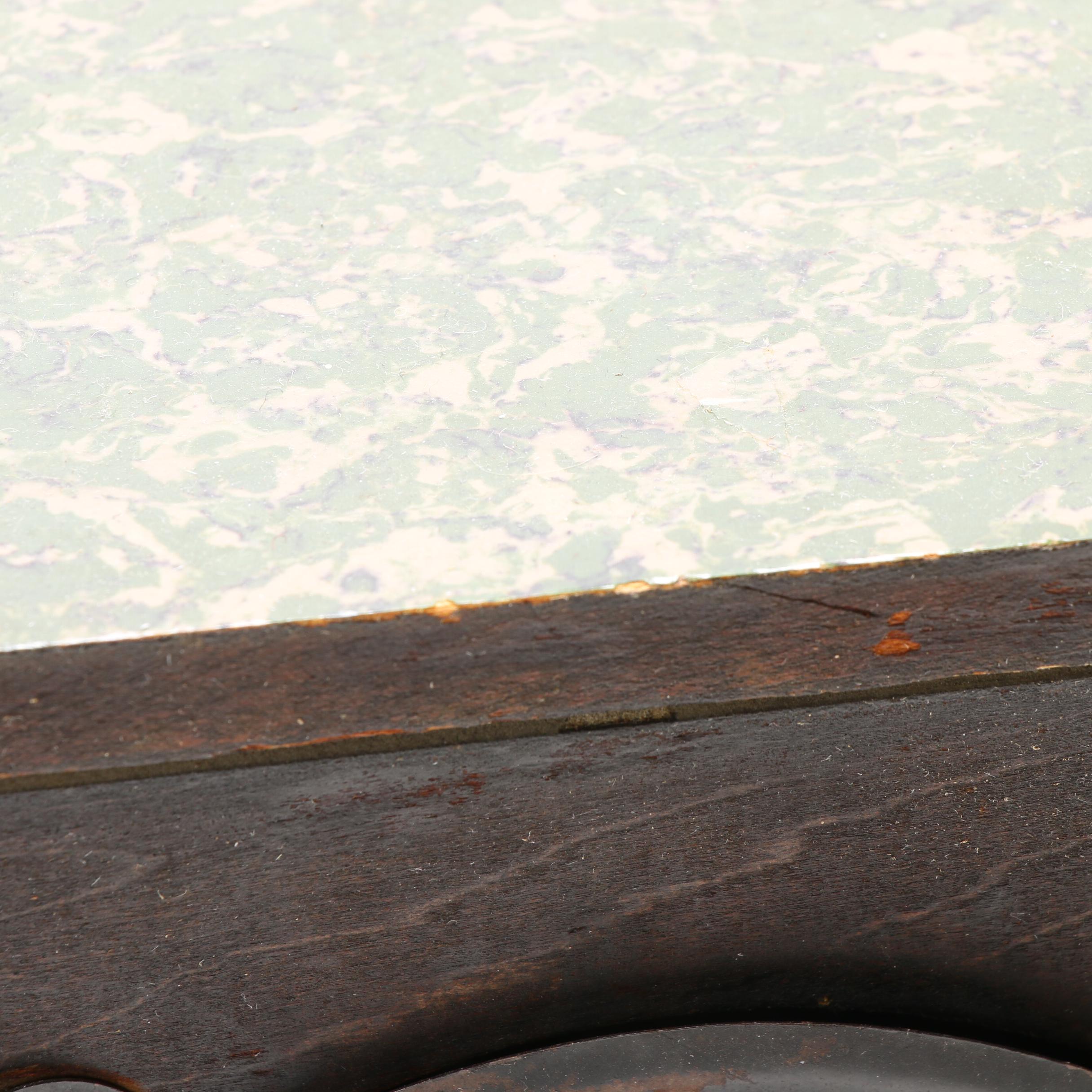 Seth Thomas Adamantine Wood Mantel Clock, Late 19th/ Early 20th Century