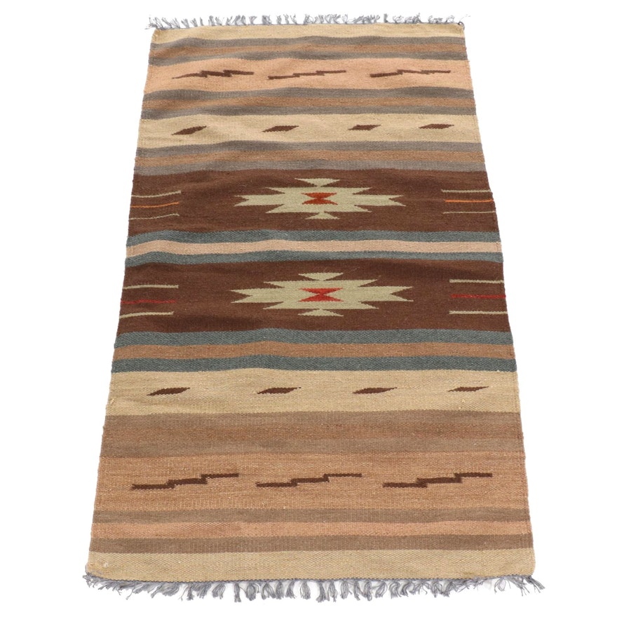 3' x 5'3 Handwoven Indo Turkish Kilim Rug, 2000s