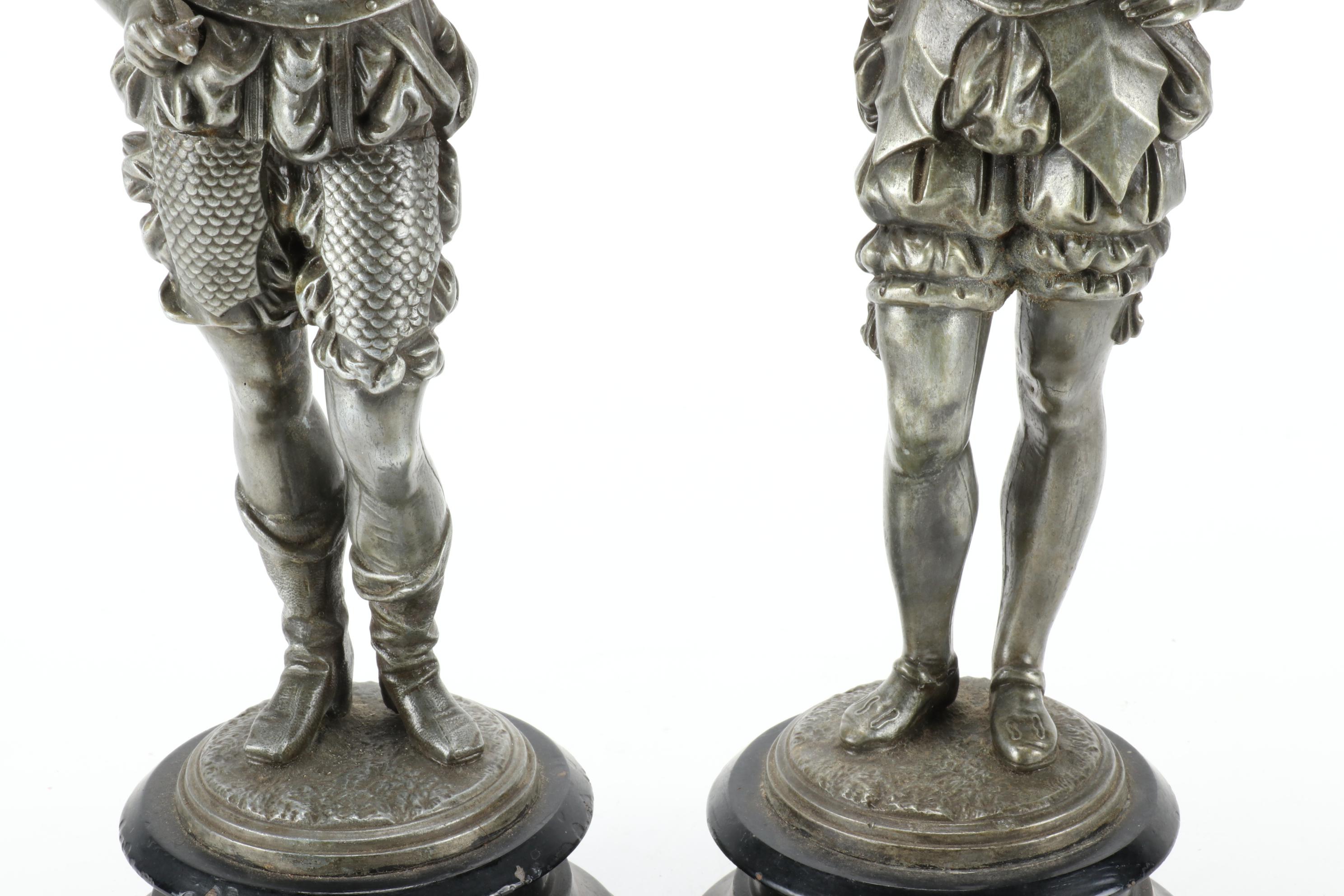 Renaissance Solider Metal Figurines, Early to Mid 20th Century