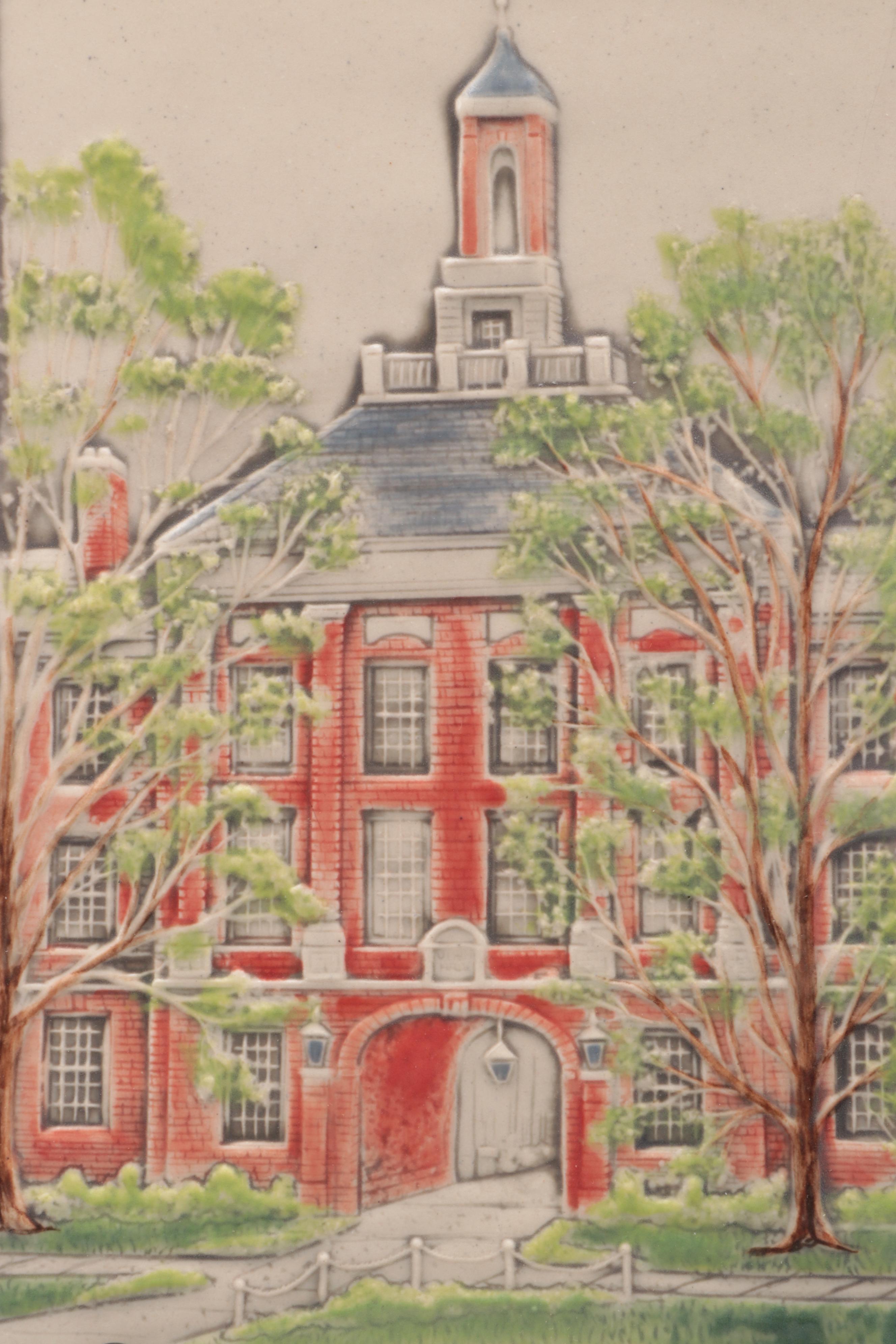 Rookwood Pottery Miami University Tile of Upham Hall