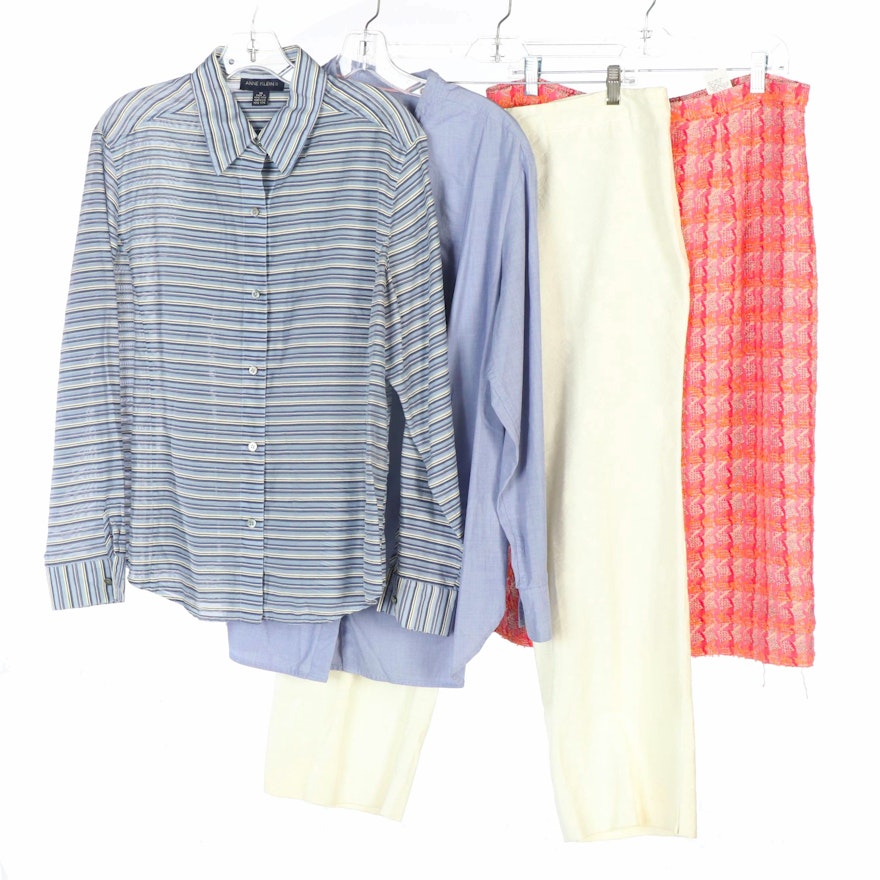 Doncaster, Boden, Anne Klein II, and A.B.R. Button-Up Shirts, Skirt, and Pants