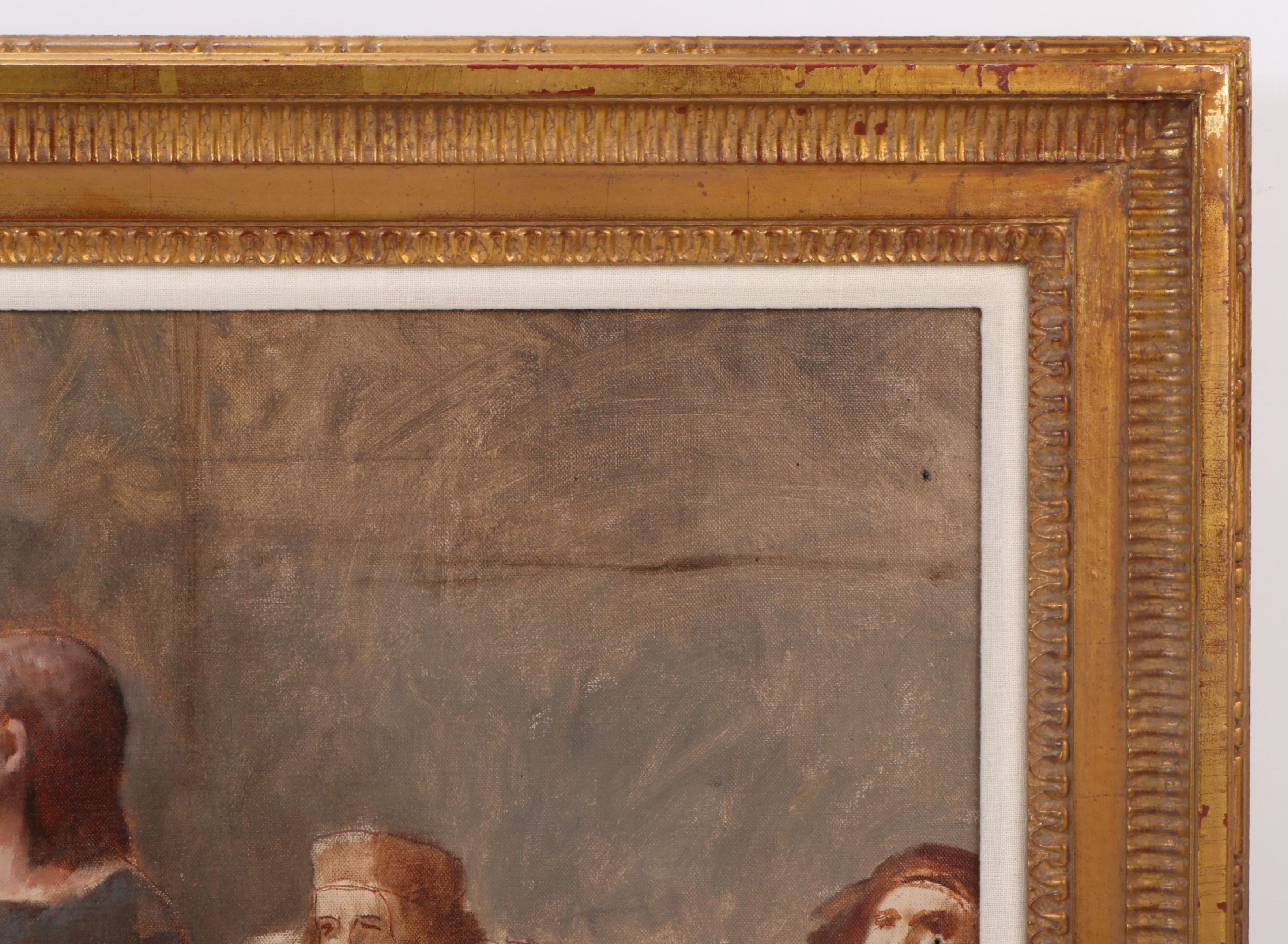 Frank Duveneck Oil Painting "Columbus before the Council of Salamanca," 1886