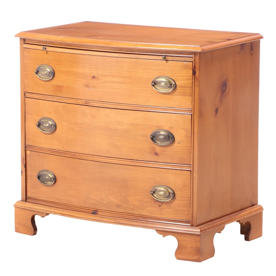The Rike-Kumler Co. George III Style Pine Three-Drawer Bowfront Chest