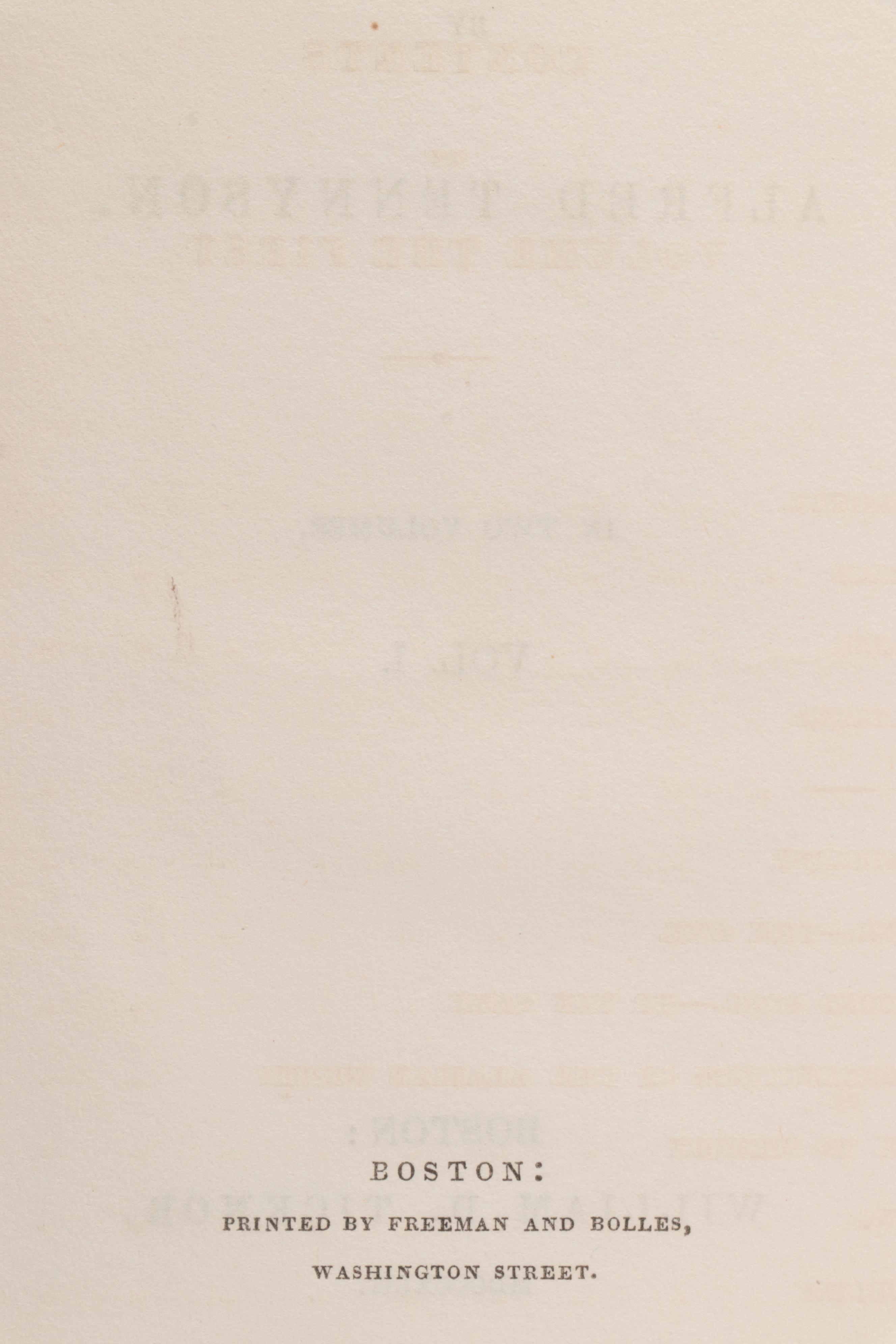 "Poems by Alfred Tennyson," 2 vols., 1842