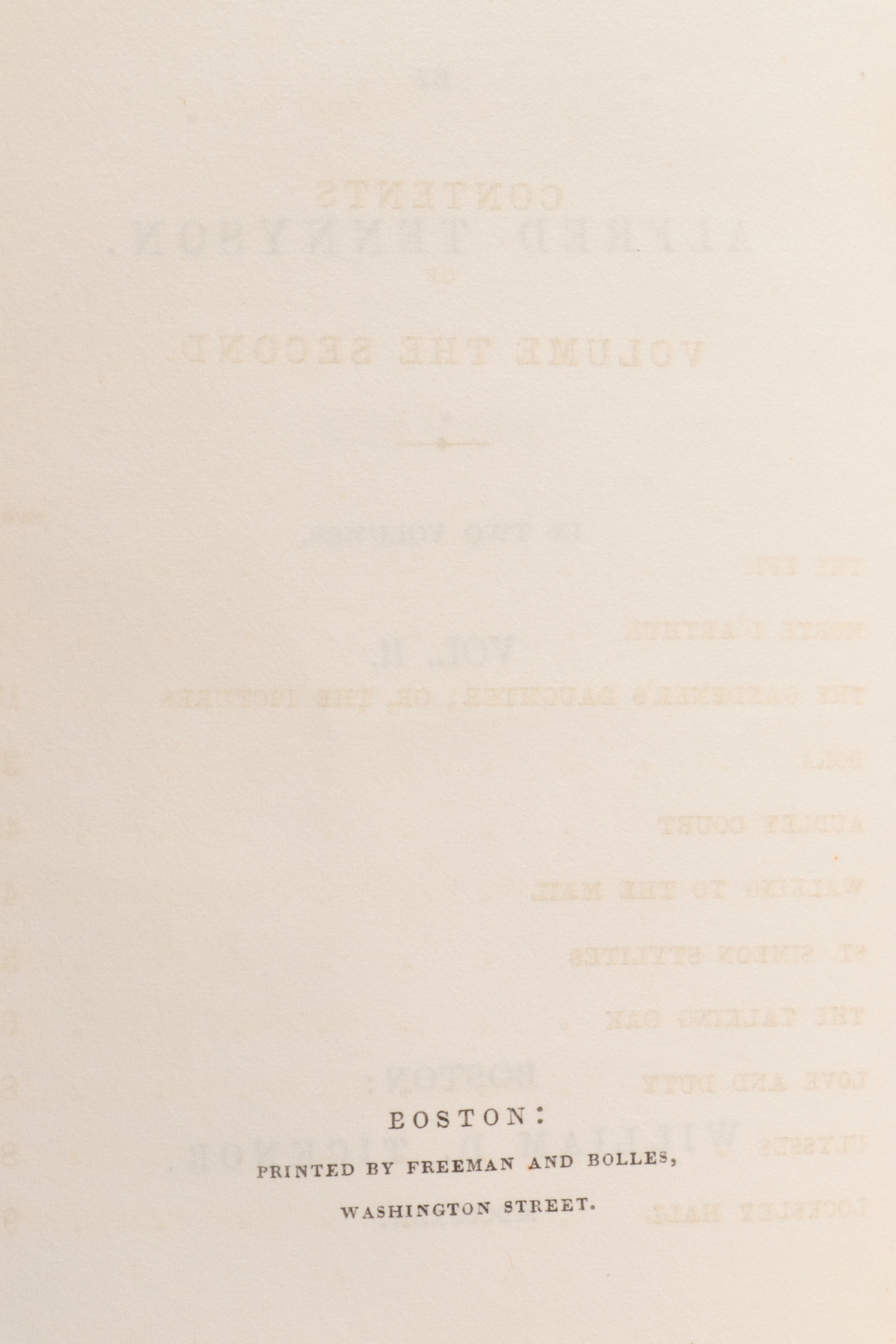 "Poems by Alfred Tennyson," 2 vols., 1842