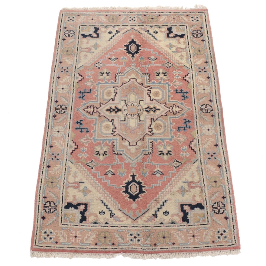 5'4 x 8'3 Hand-Knotted Indo Persian Heriz Rug, 2000s