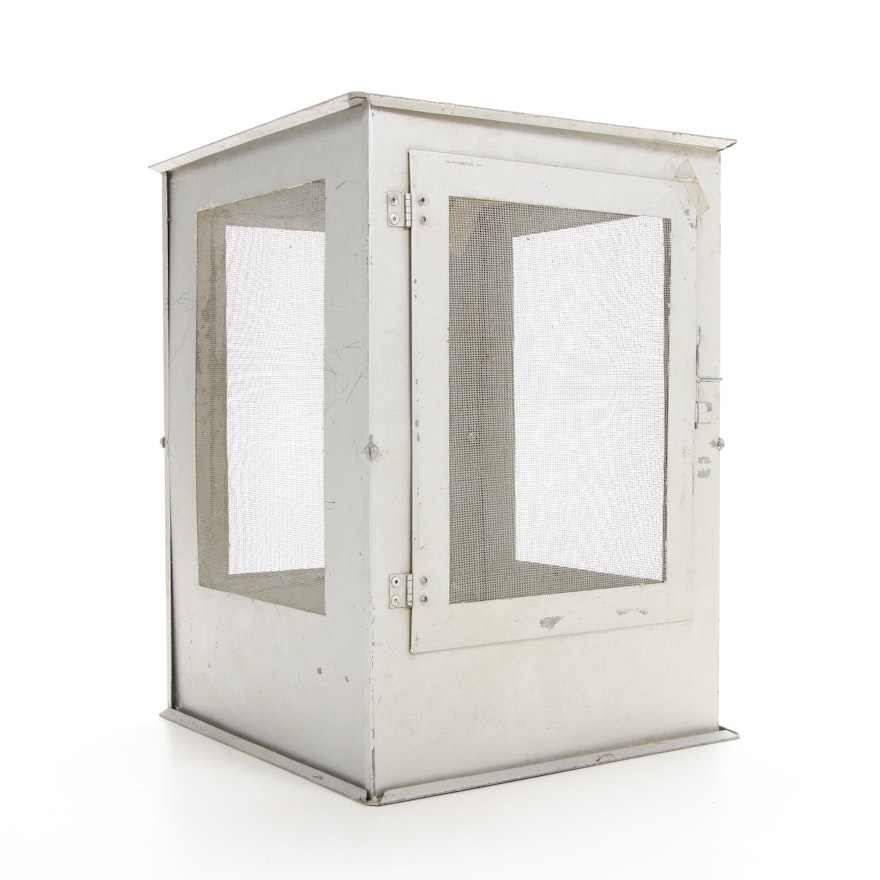 Mesh and Metal Pet Insect Habitat Box, Mid-20th Century