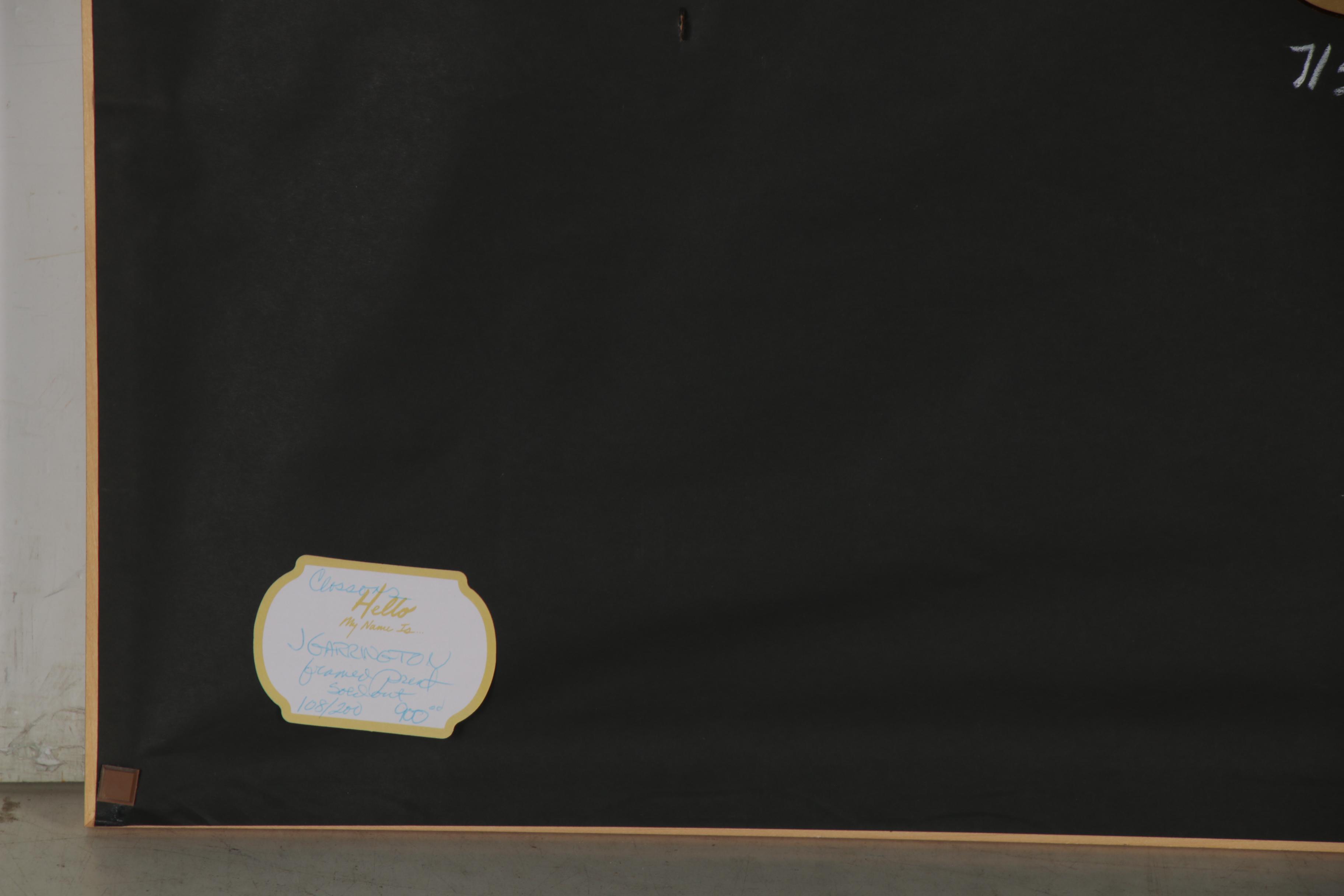 J. Garrington Etching with Aquatint "On the Green," Late 20th Century