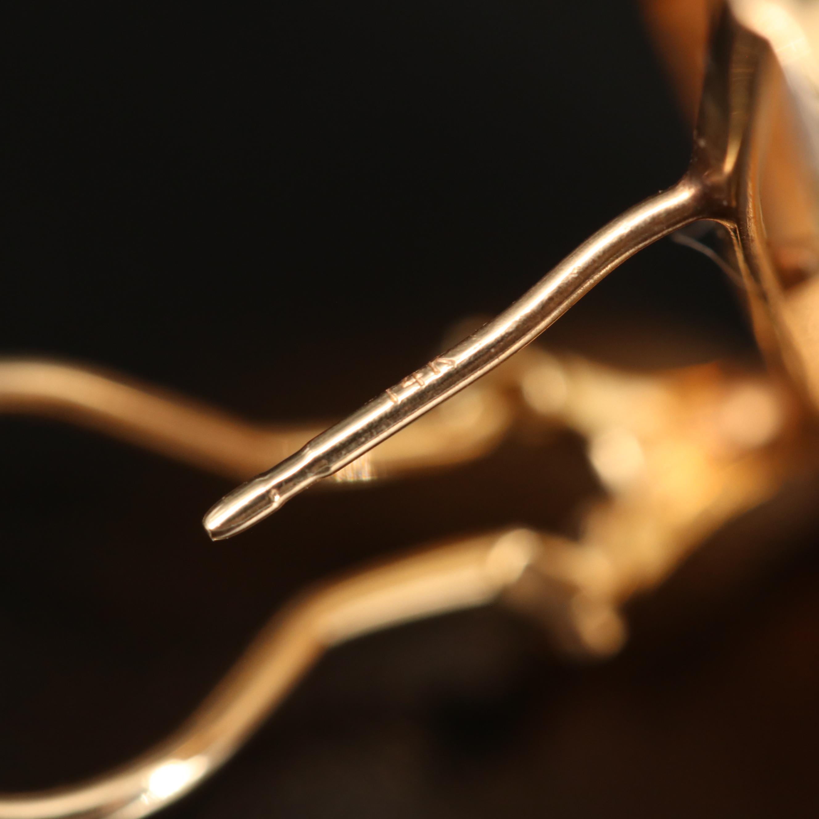 14K Pearl Mabé Button Earrings