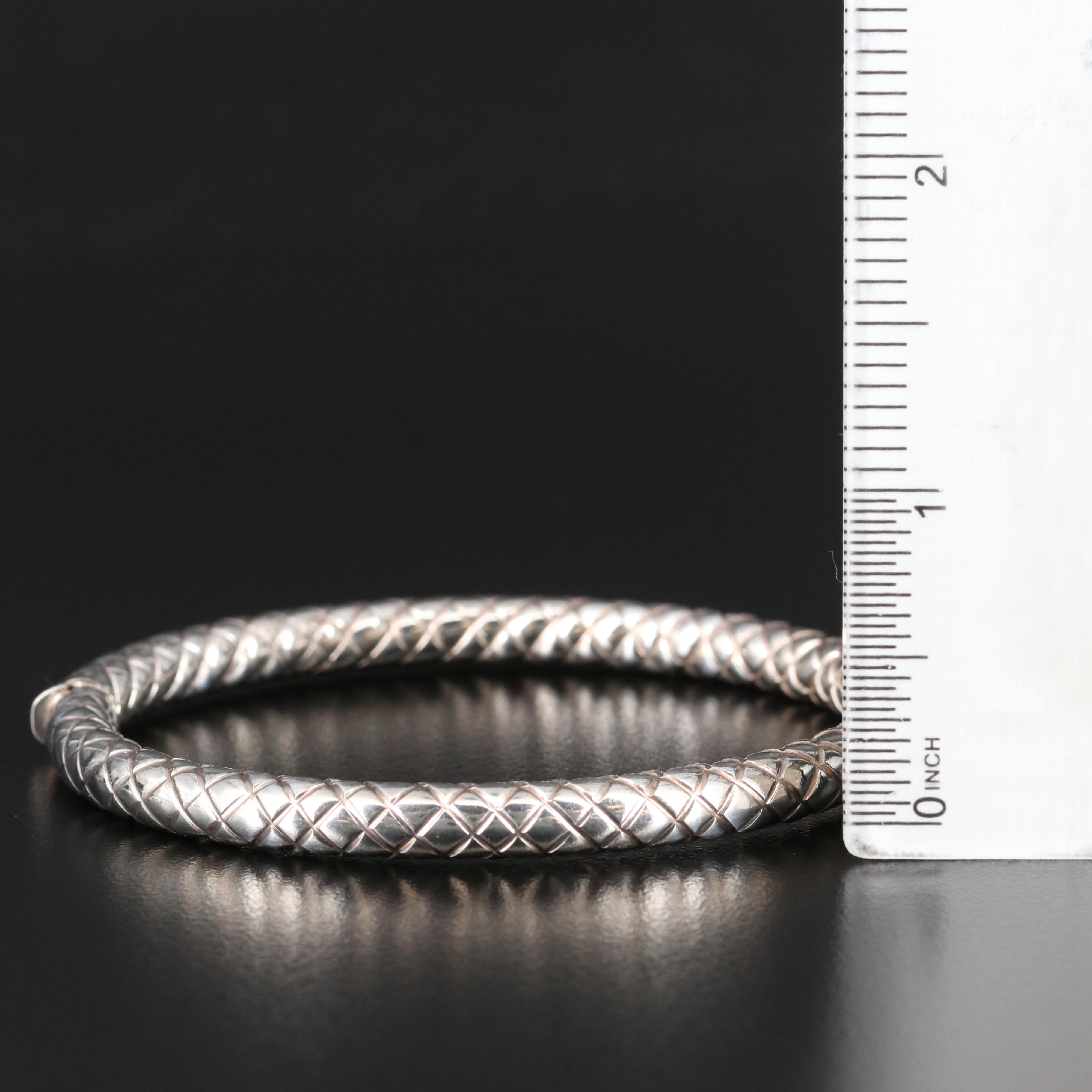 Sterling Silver Hinged Bangles