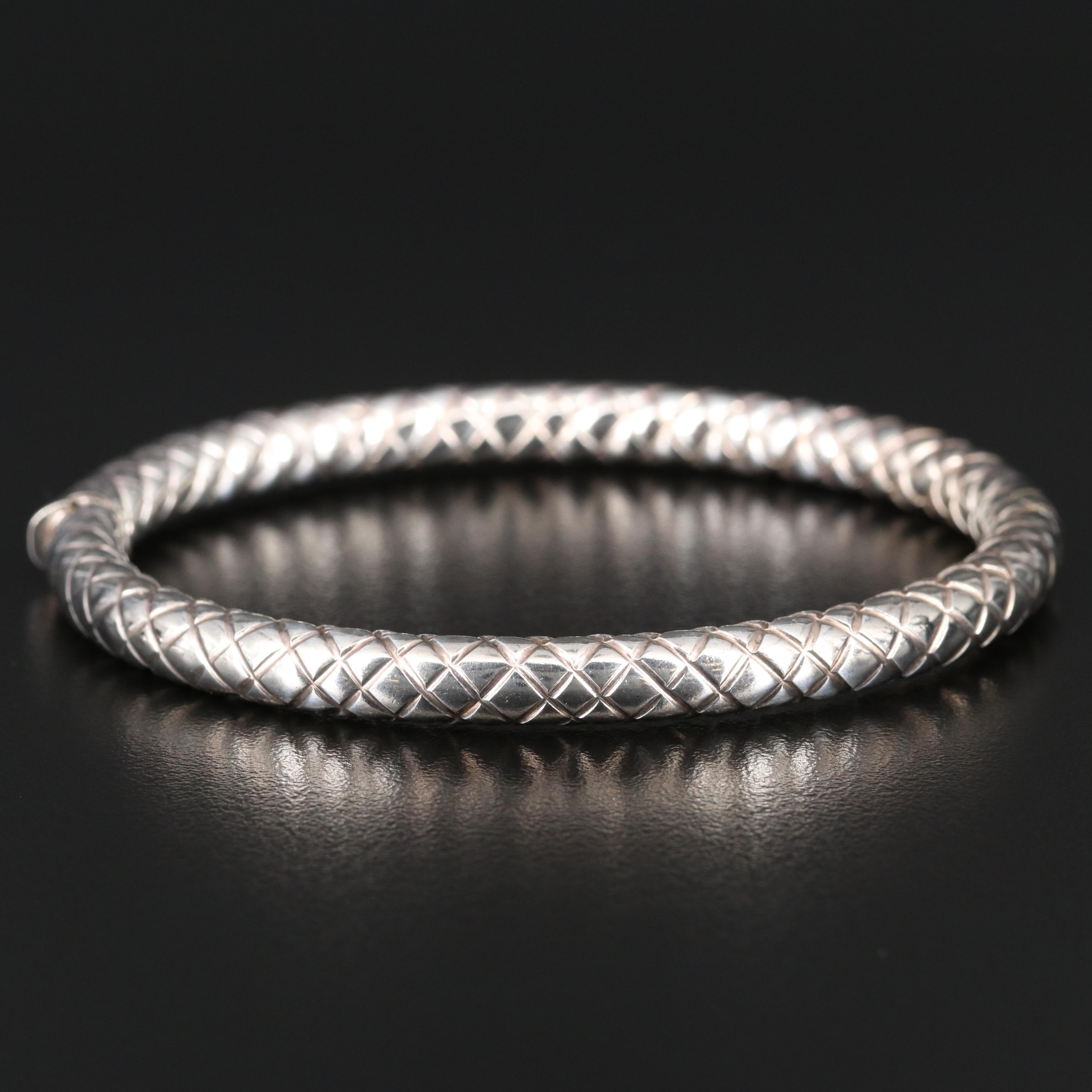 Sterling Silver Hinged Bangles