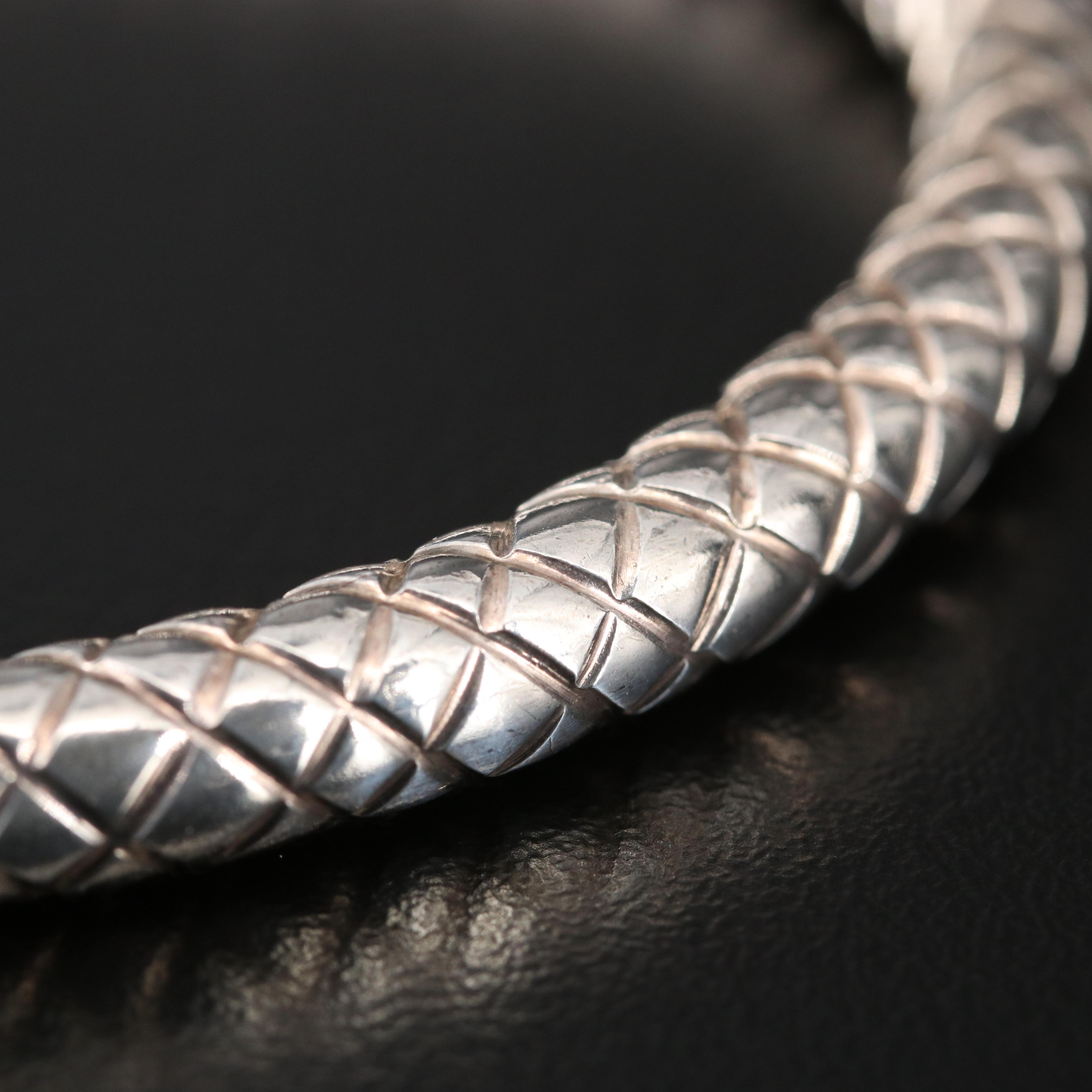 Sterling Silver Hinged Bangles