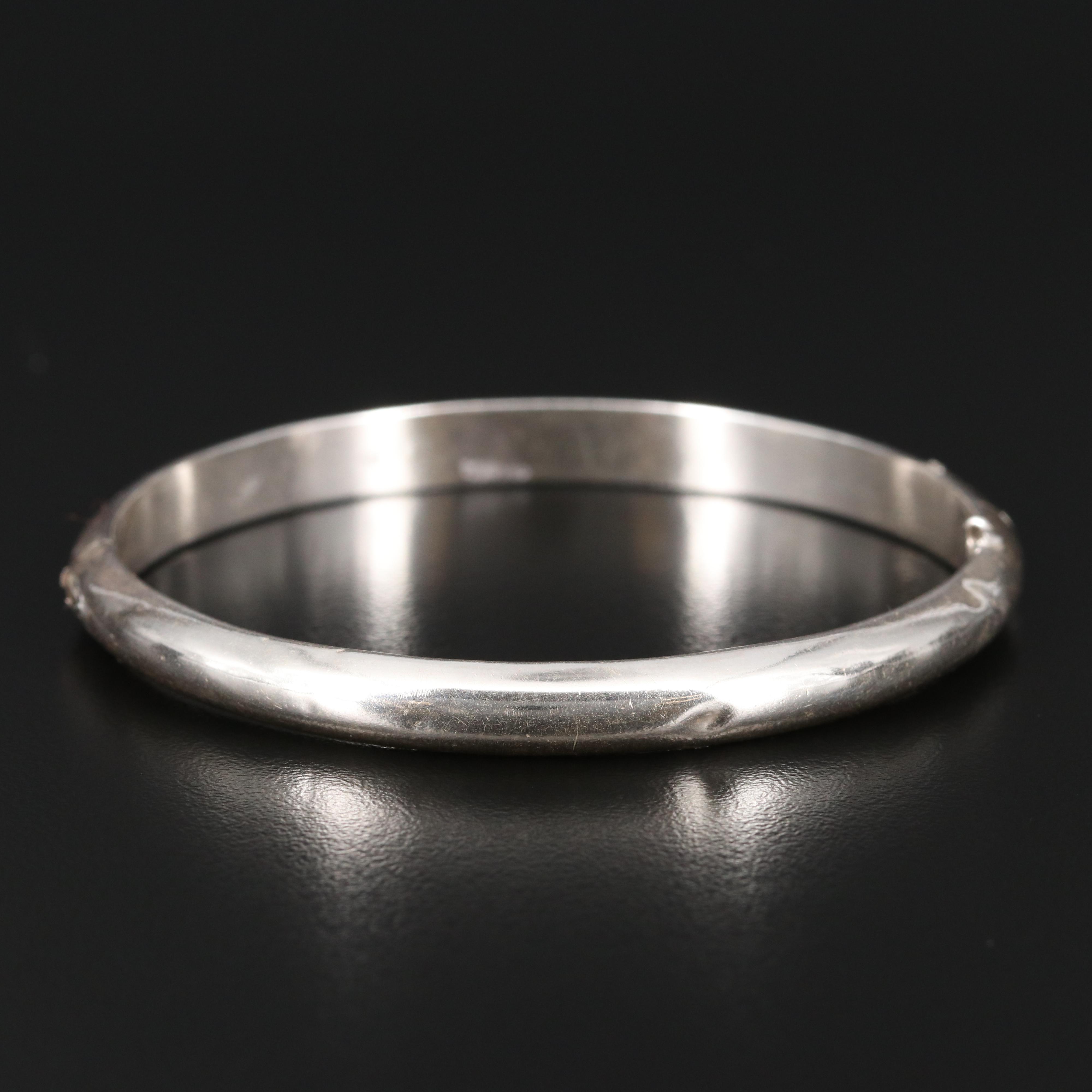Sterling Silver Hinged Bangles